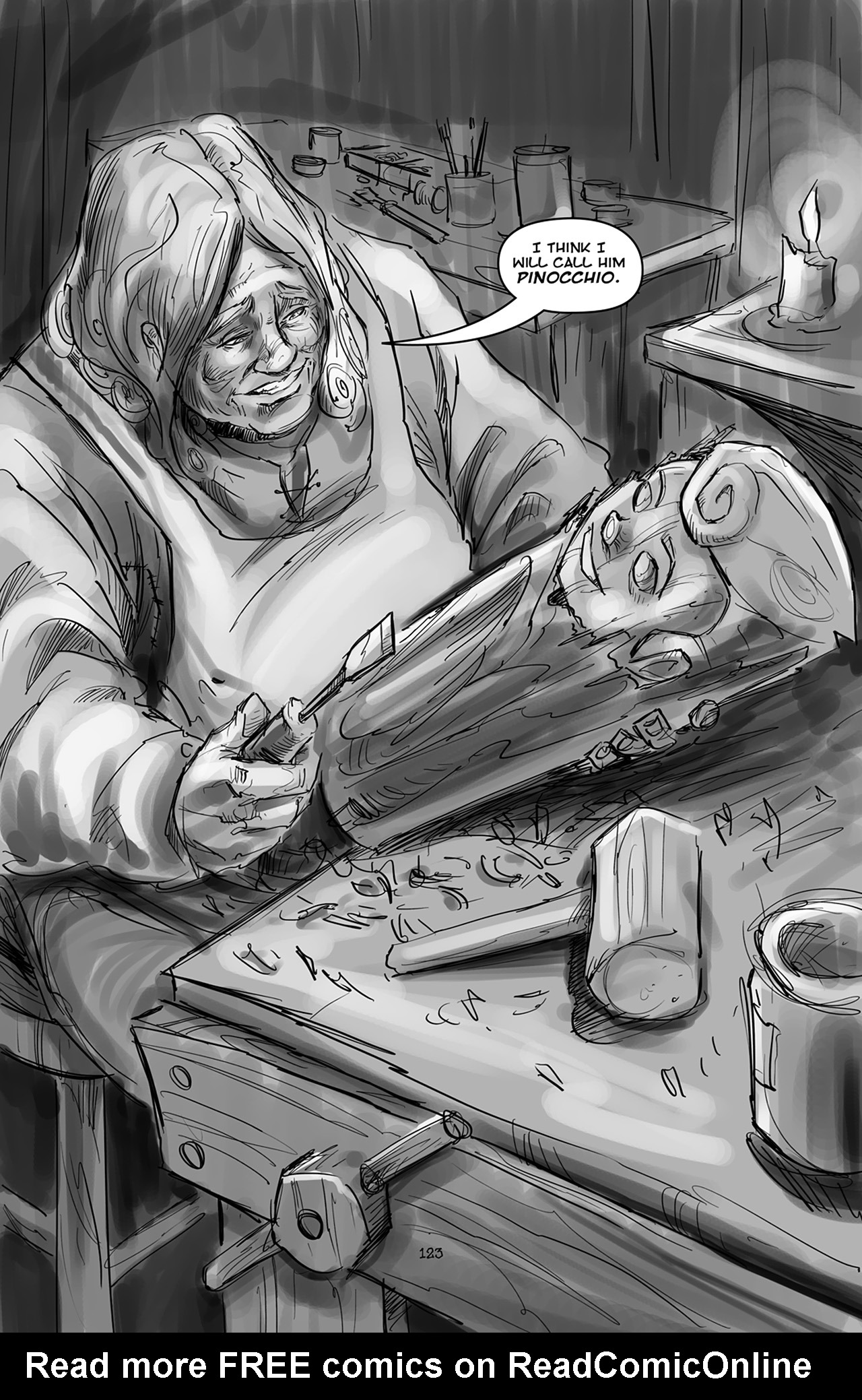 Read online Pinocchio: Vampire Slayer - Of Wood and Blood comic -  Issue #5 - 24