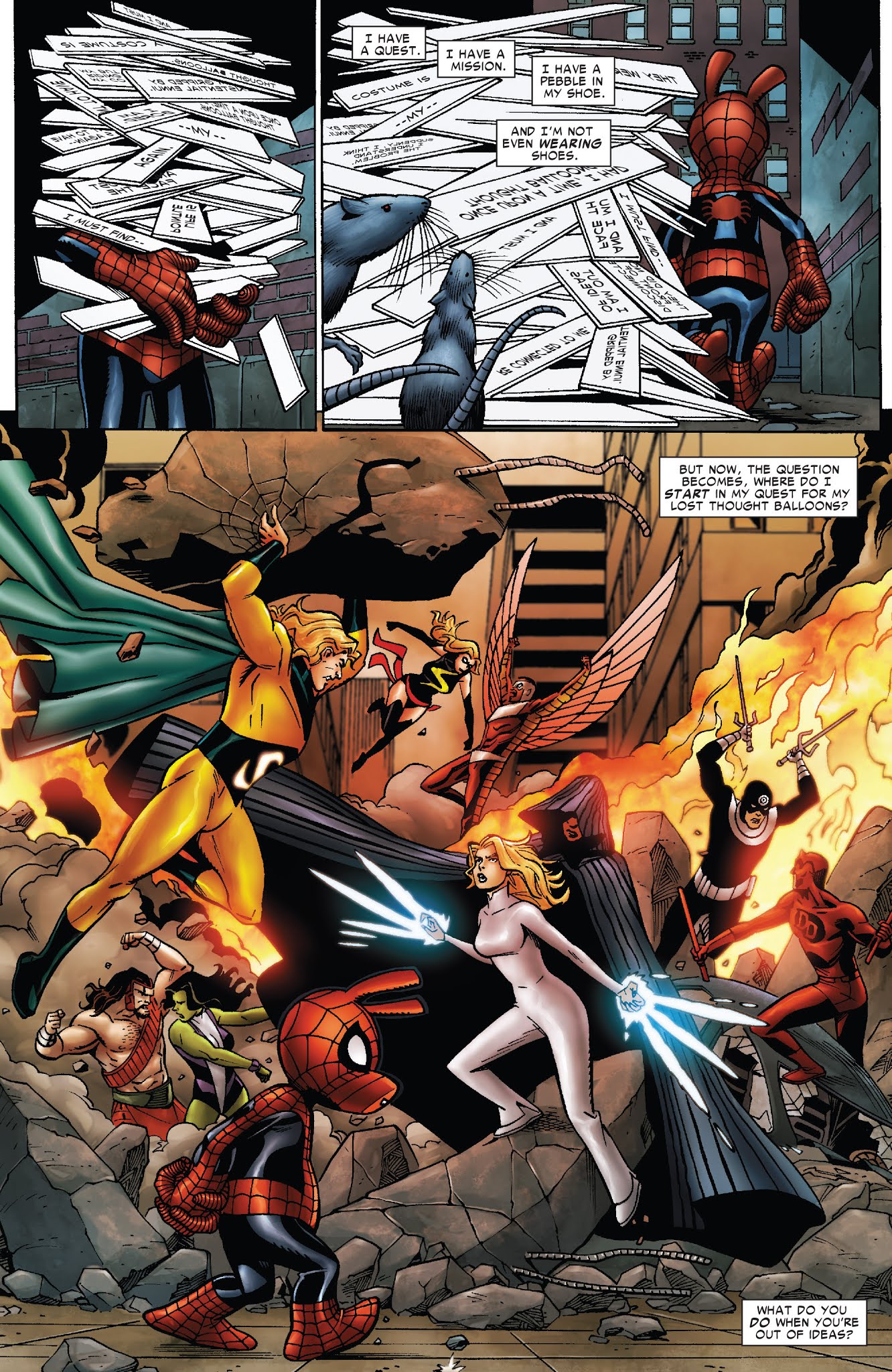 Read online Ultimate Civil War: Spider-Ham comic -  Issue # Full - 6