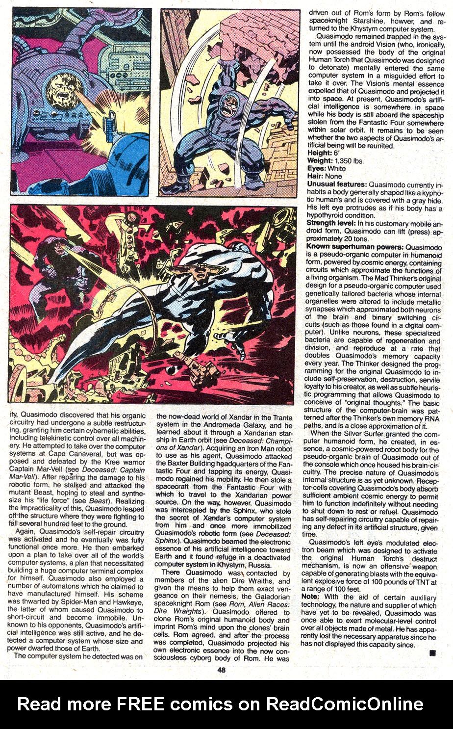 Read online The Official Handbook of the Marvel Universe Deluxe Edition comic -  Issue #10 - 57