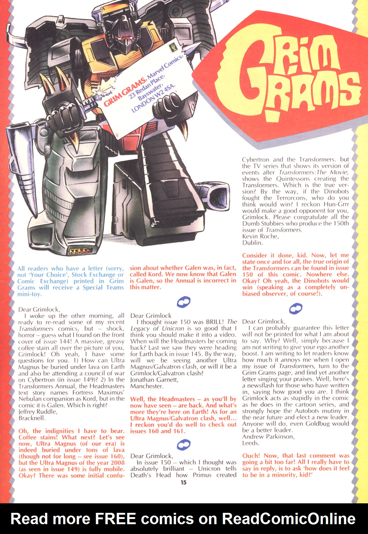 Read online The Transformers (UK) comic -  Issue #158 - 14