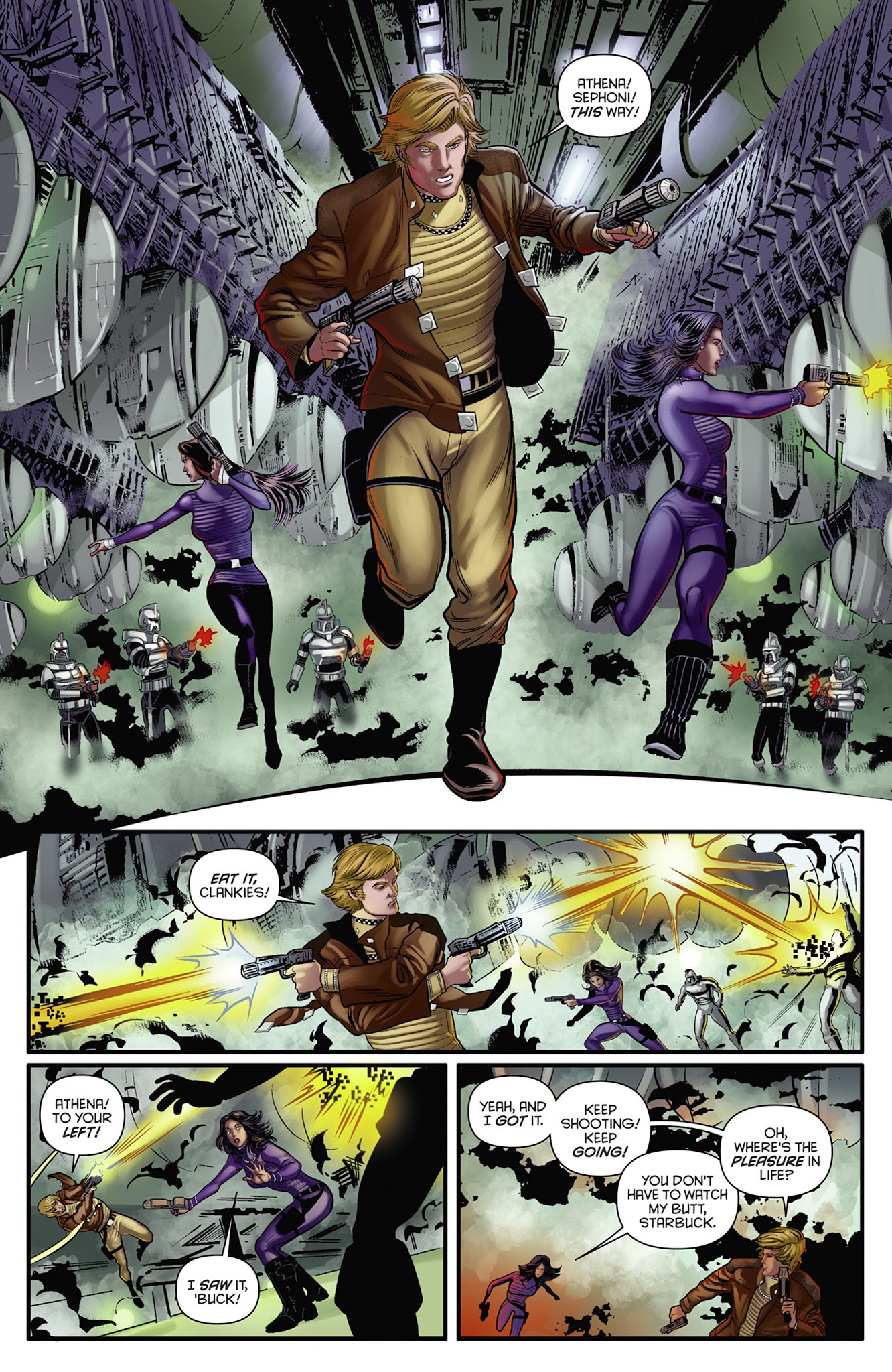 Read online Classic Battlestar Galactica: The Death of Apollo comic -  Issue #4 - 4