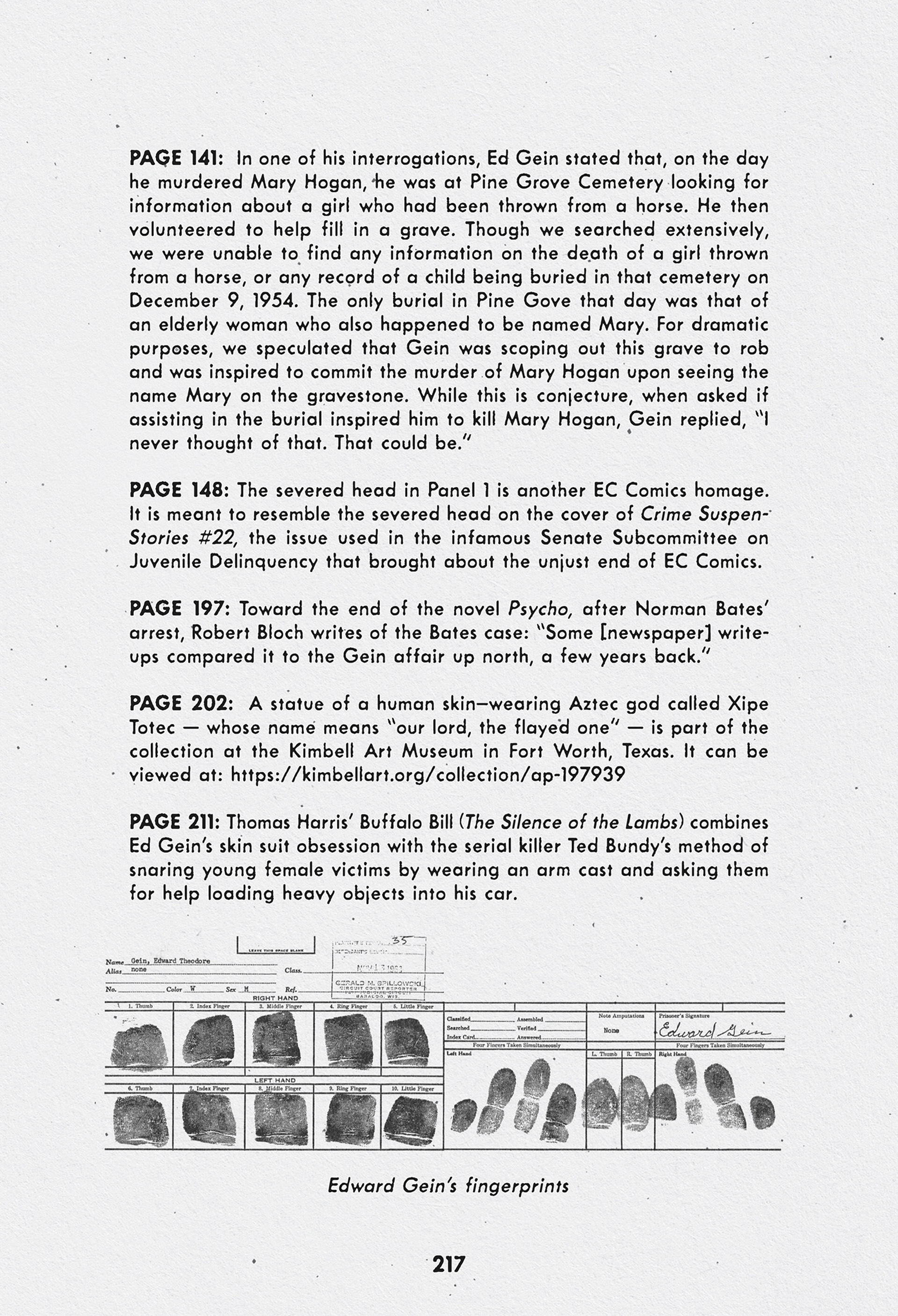 Read online Did You Hear What Eddie Gein Done? comic -  Issue # TPB (Part 2) - 110