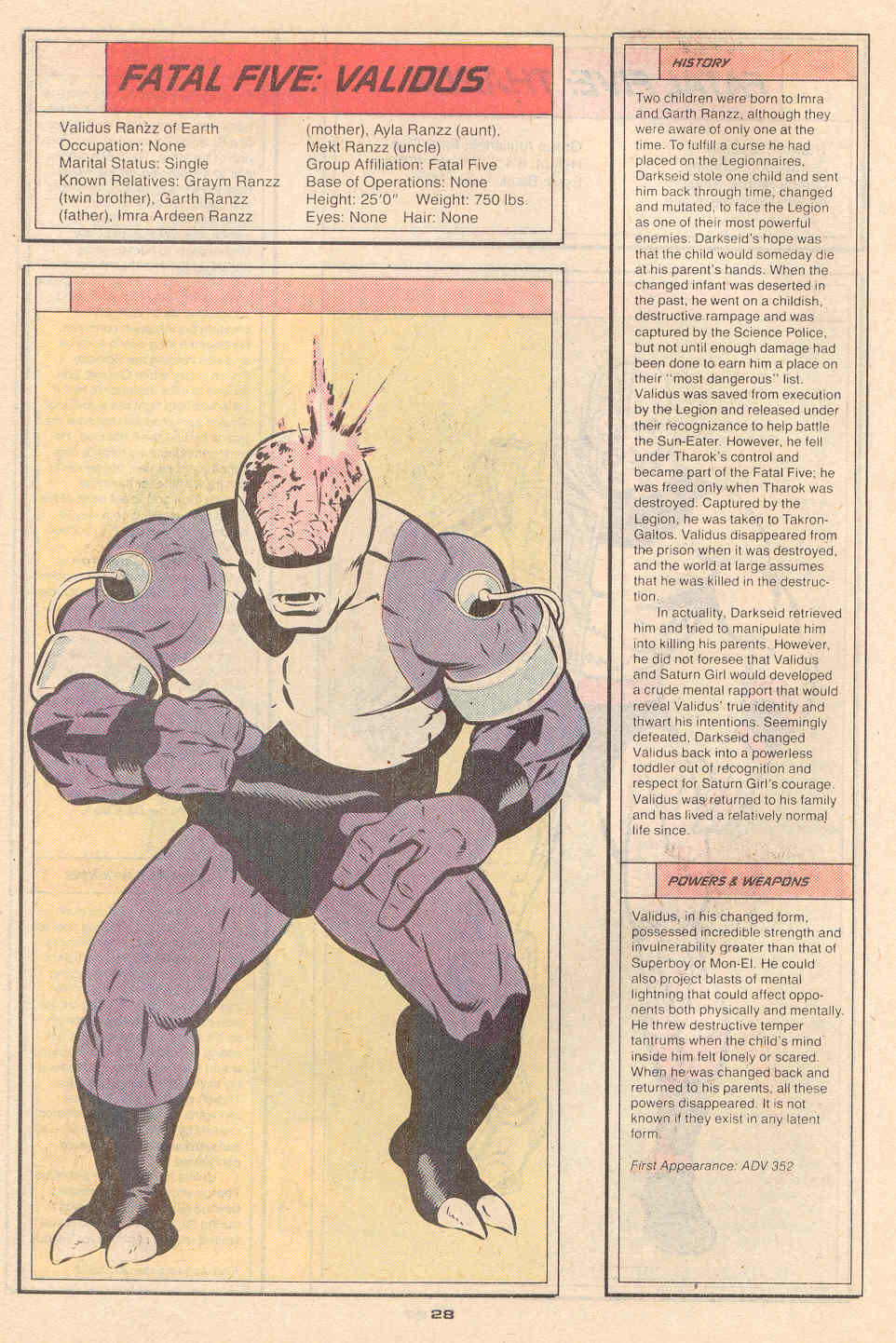 Read online Who's Who in the Legion of Super-Heroes comic -  Issue #2 - 30