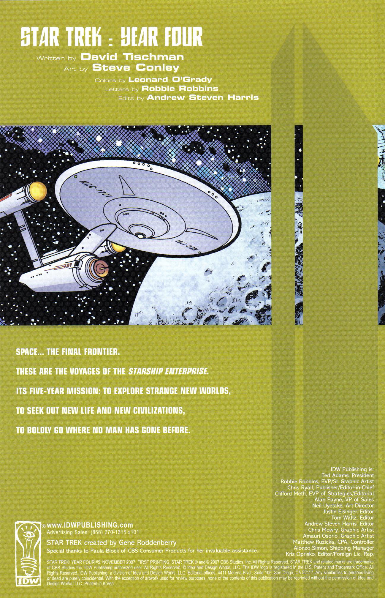 Read online Star Trek: Year Four comic -  Issue #5 - 2