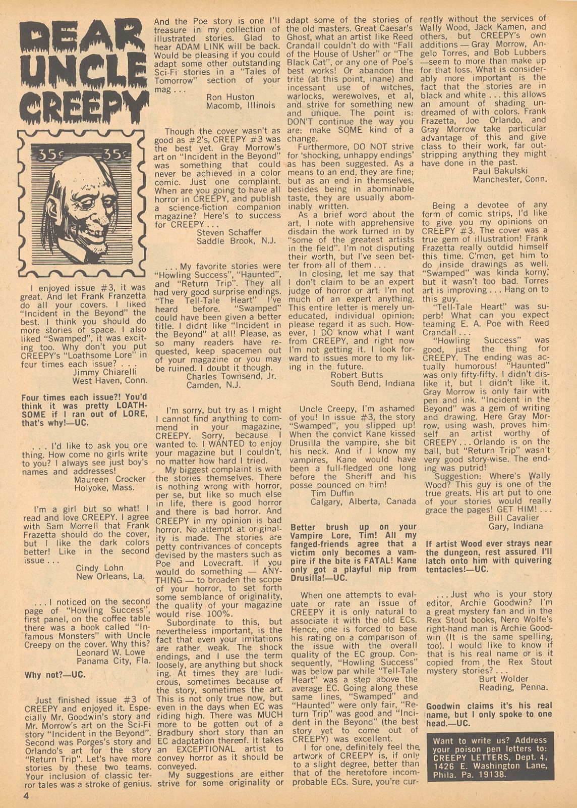 Read online Creepy (1964) comic -  Issue #4 - 4