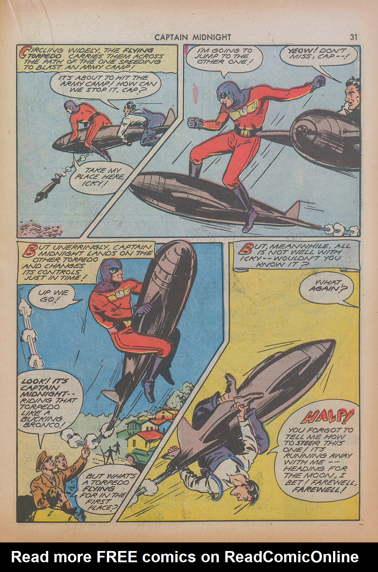 Read online Captain Midnight (1942) comic -  Issue #8 - 31