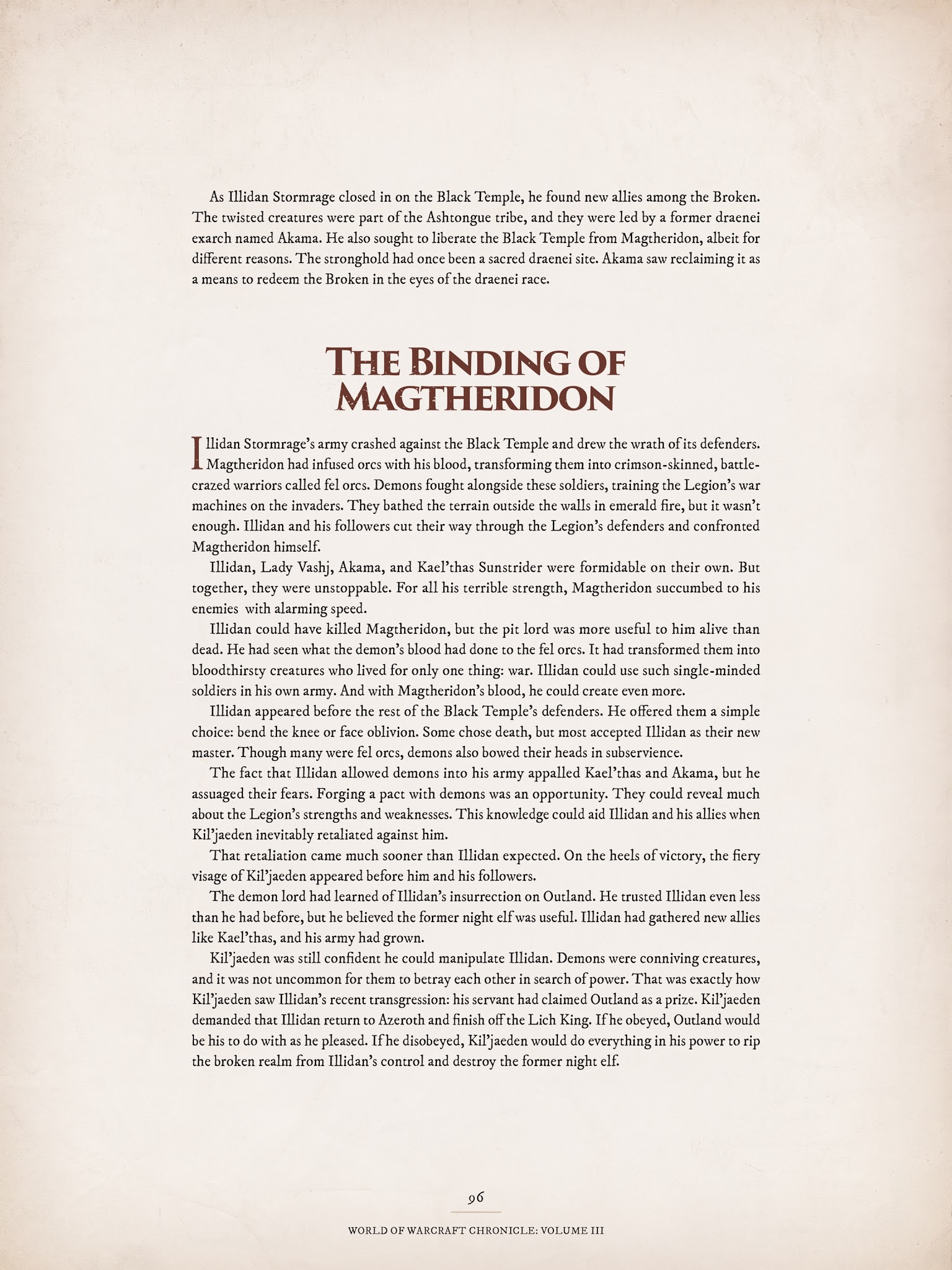 Read online World of Warcraft Chronicle Vol. 3 comic -  Issue # Full - 93