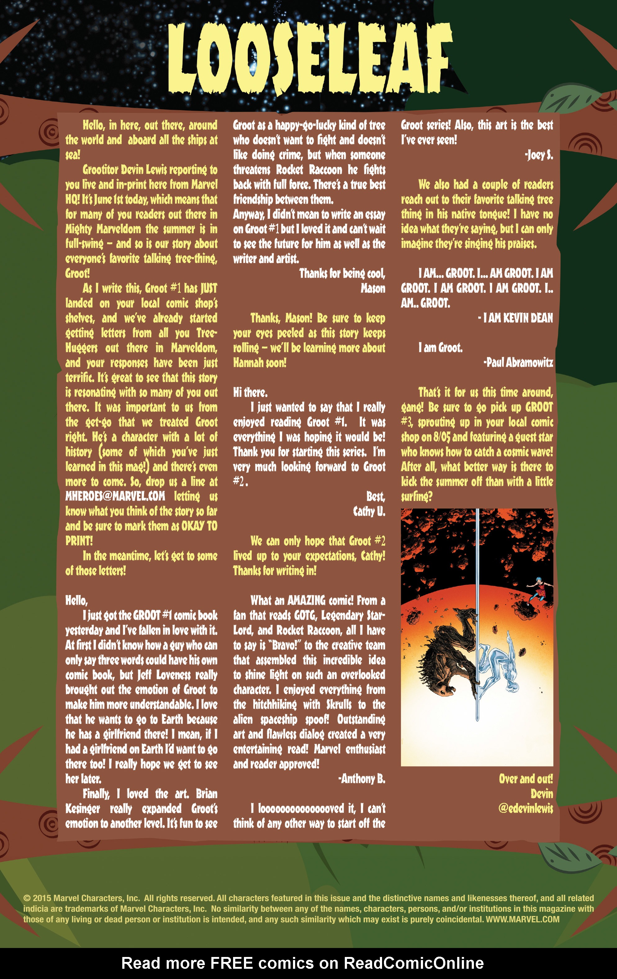 Read online Groot comic -  Issue #2 - 23