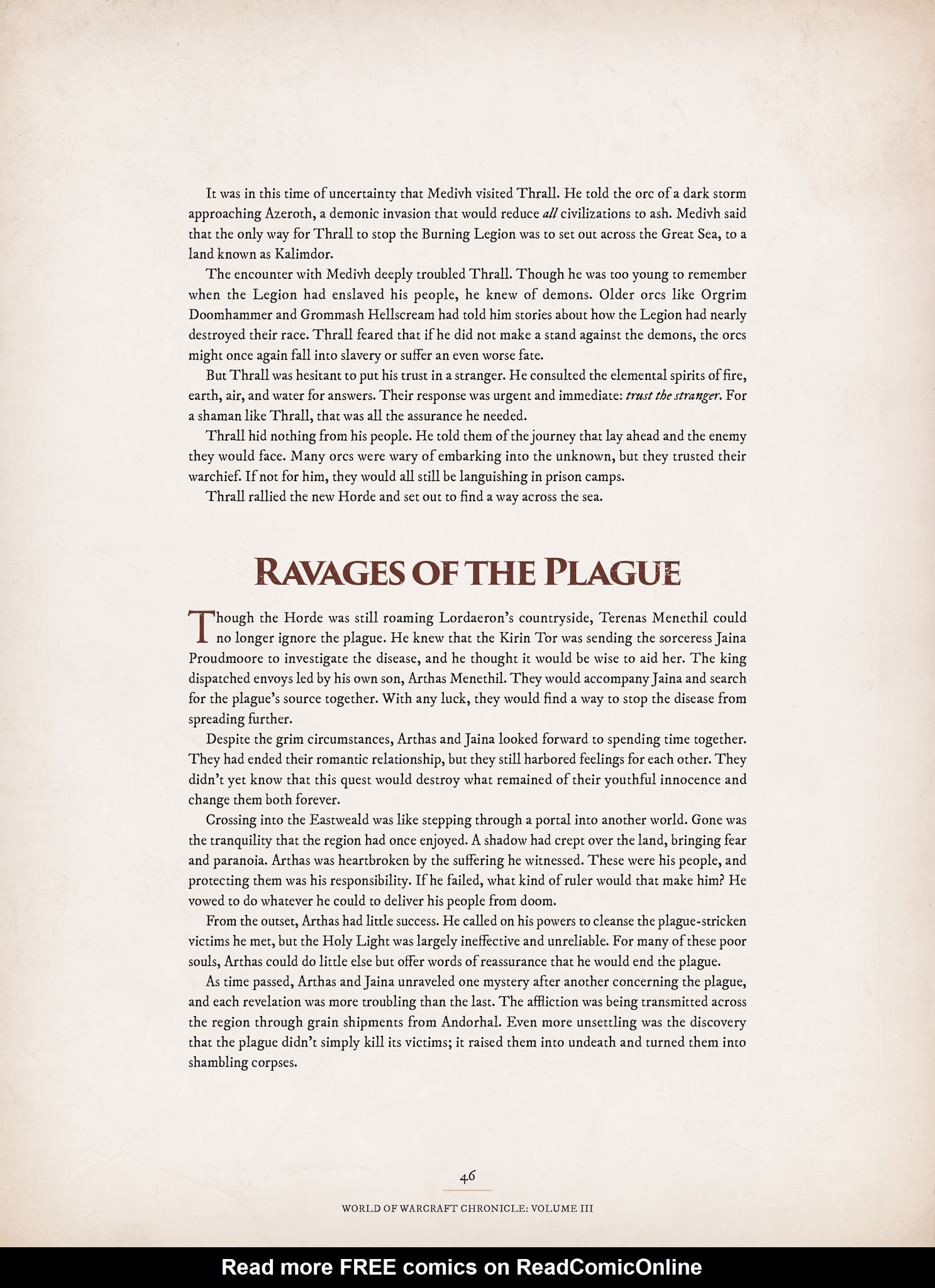 Read online World of Warcraft Chronicle Vol. 3 comic -  Issue # Full - 44