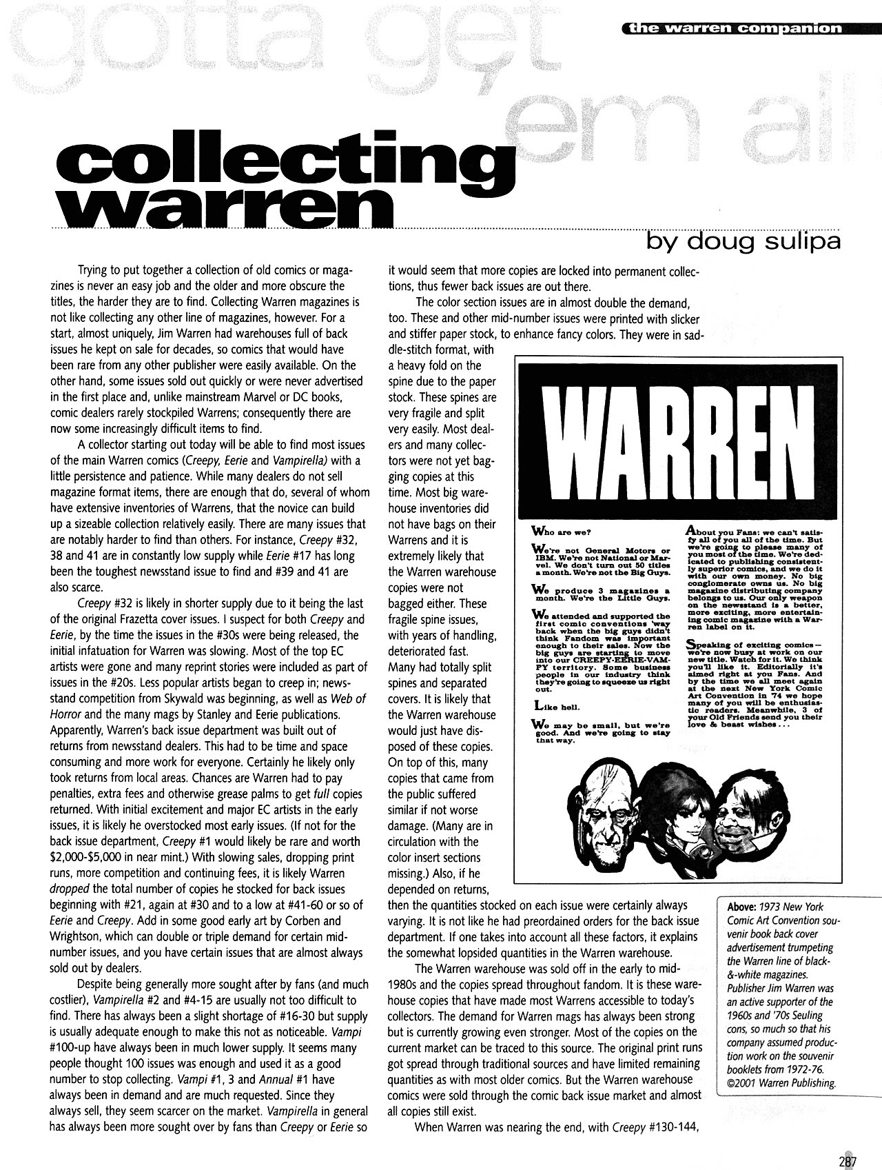 Read online Warren Companion comic -  Issue # TPB (Part 3) - 81