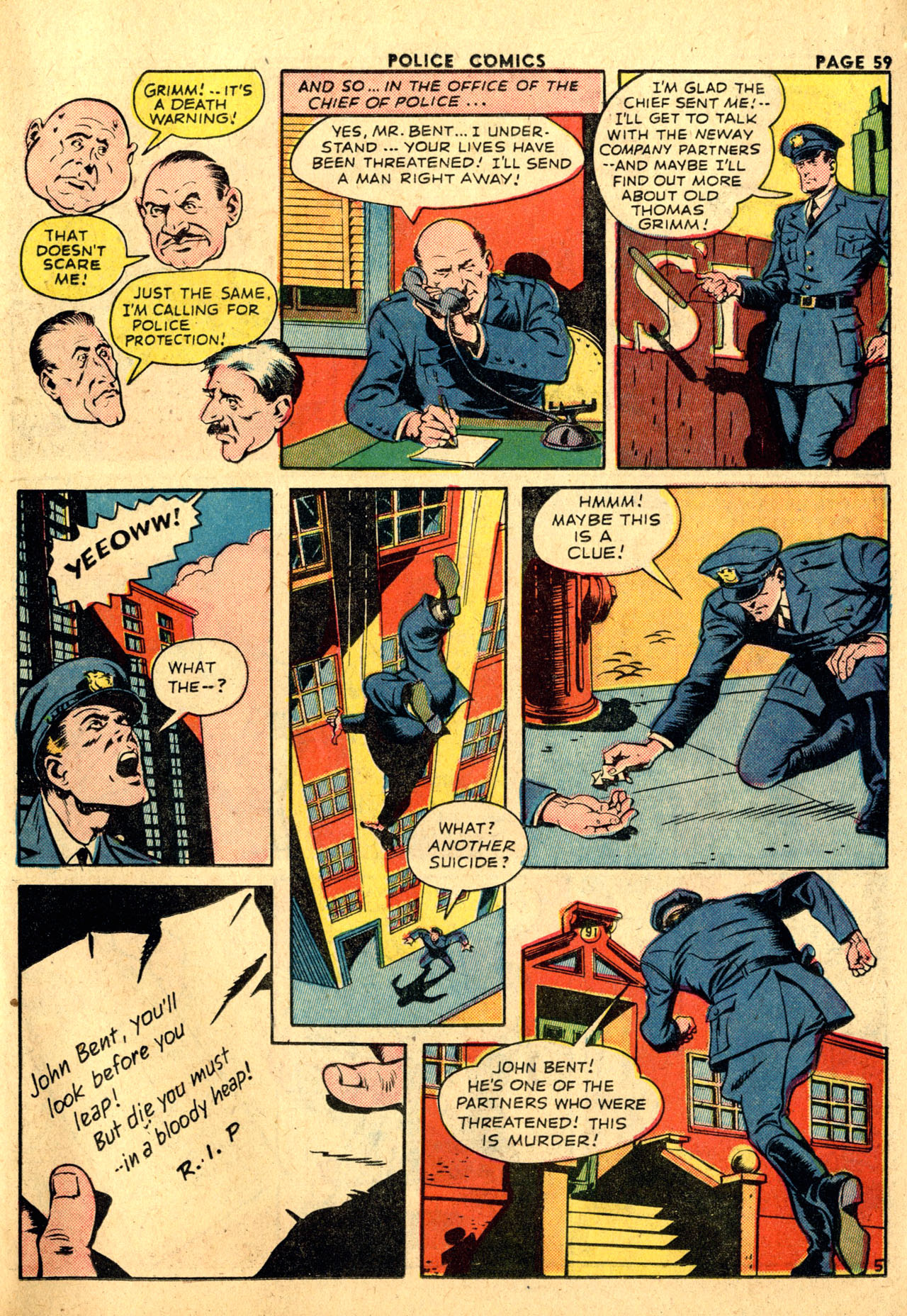 Read online Police Comics comic -  Issue #23 - 61