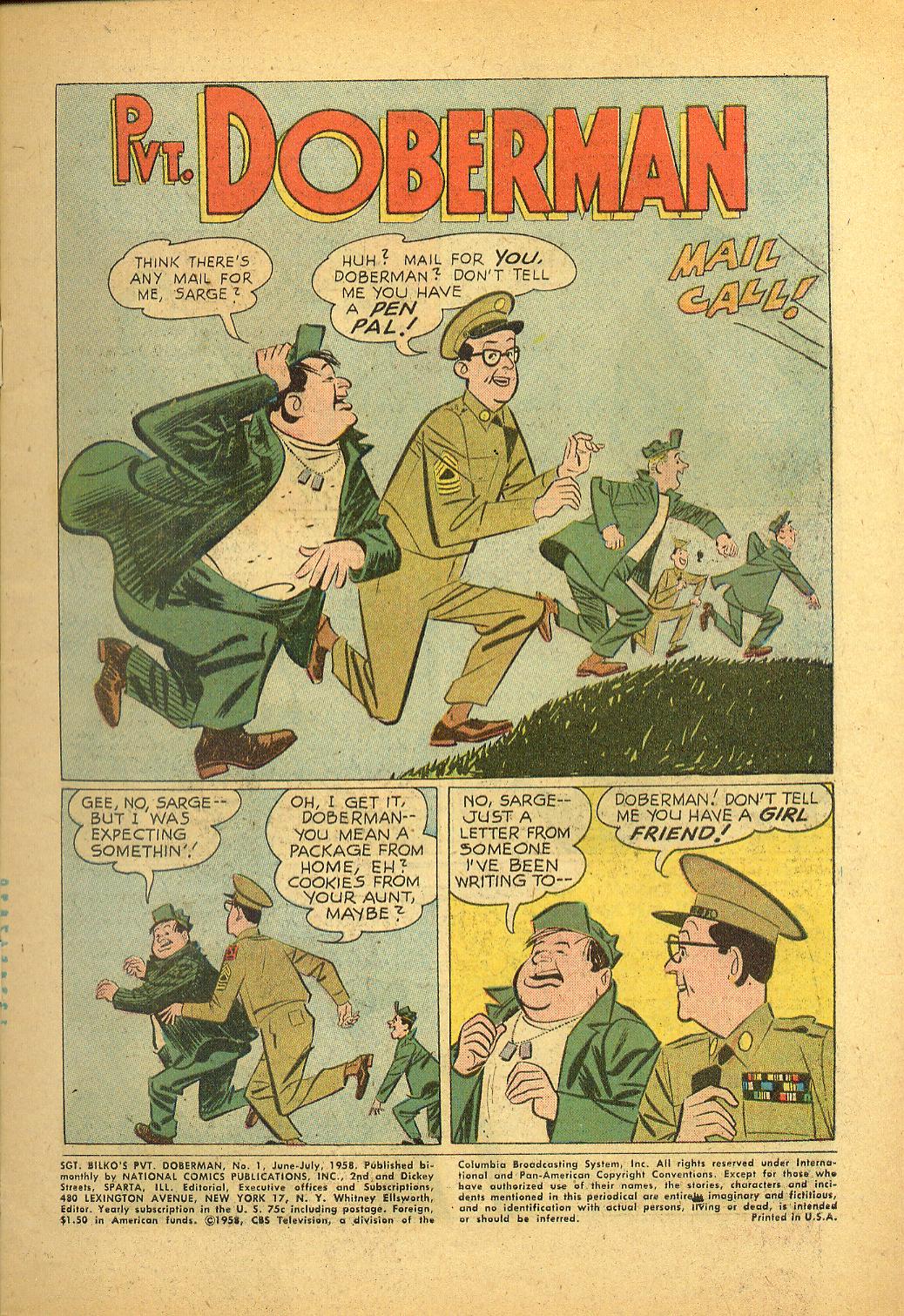 Read online Sgt. Bilko's Pvt. Doberman comic -  Issue #1 - 3
