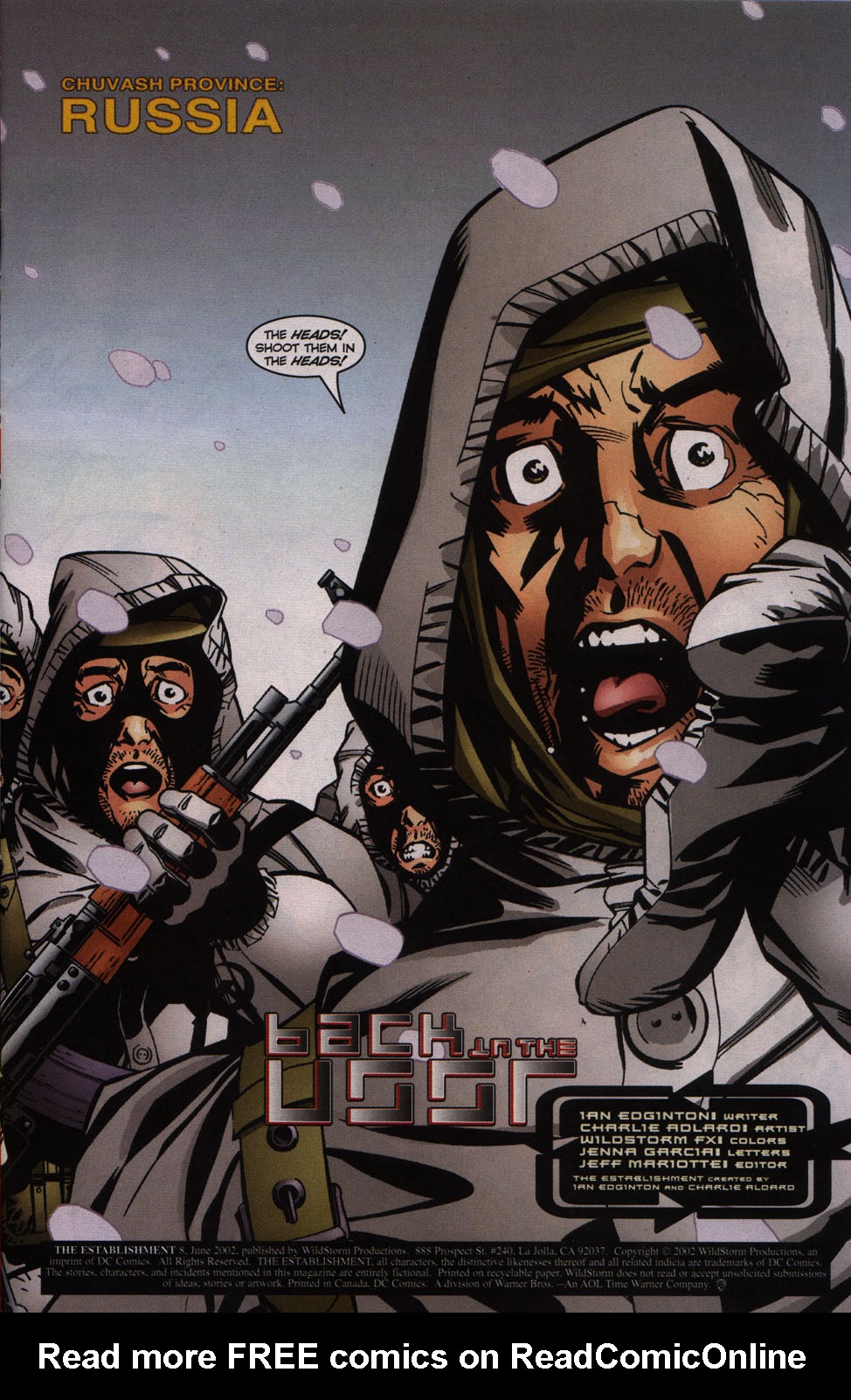 Read online The Establishment comic -  Issue #8 - 2