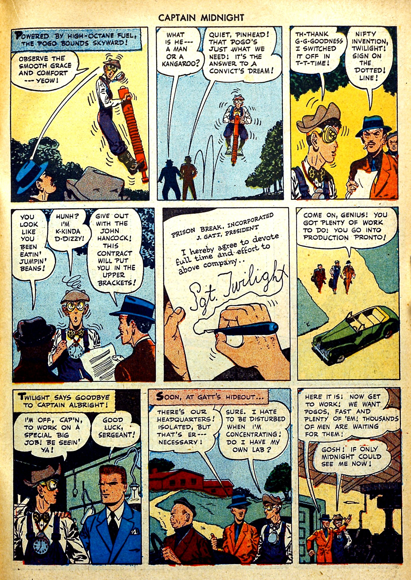 Read online Captain Midnight (1942) comic -  Issue #35 - 16