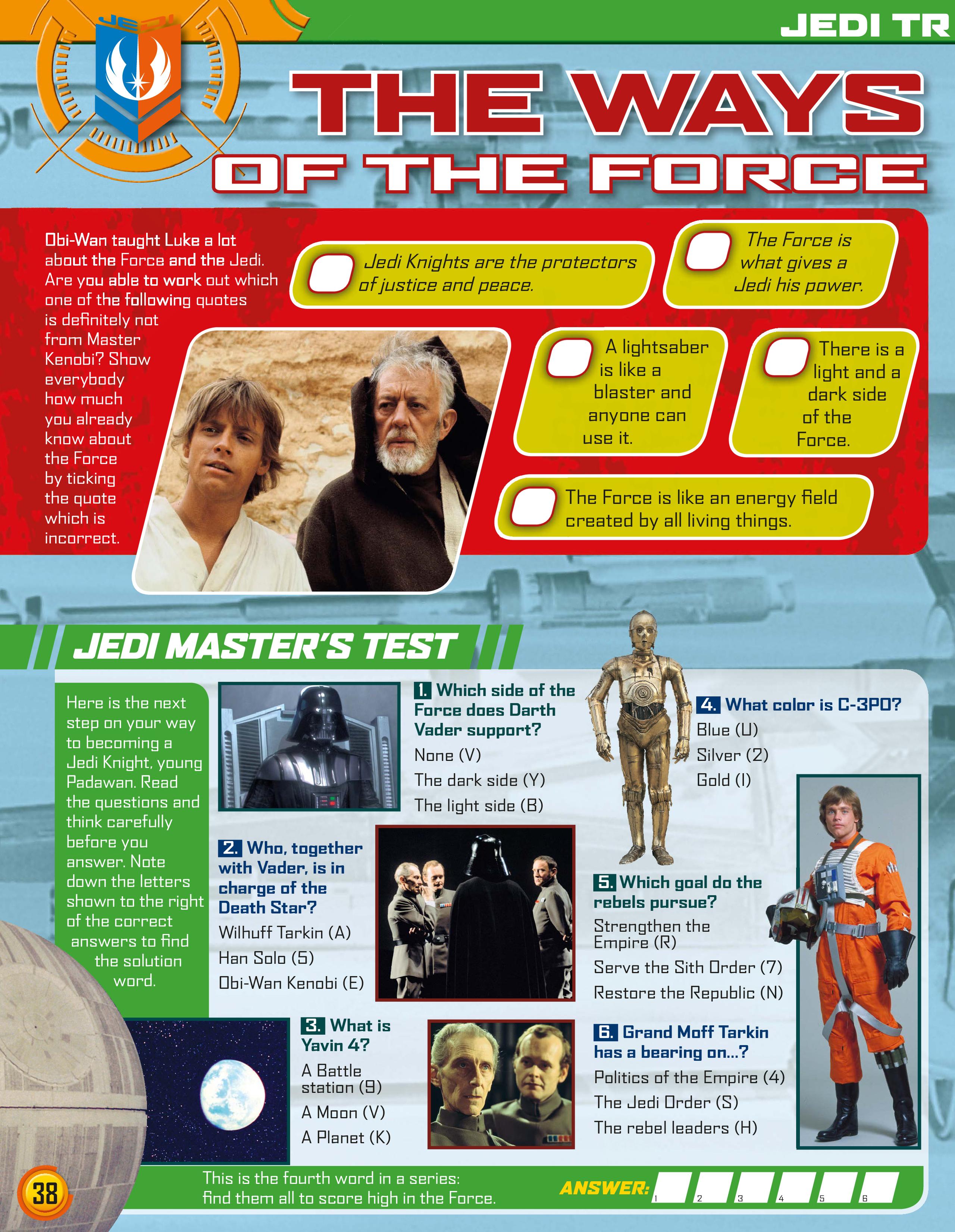 Read online Star Wars Jedi Master Magazine comic -  Issue #4 - 38