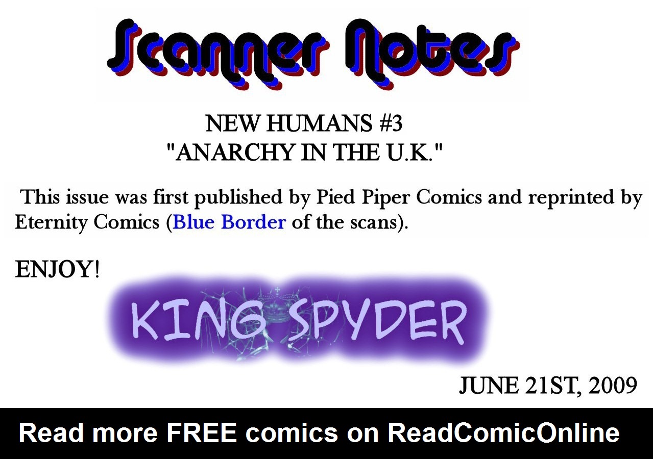 Read online The New Humans comic -  Issue #3 - 2