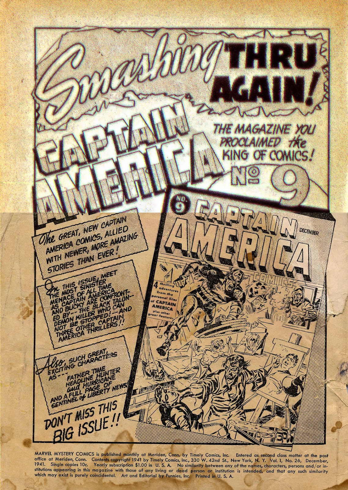 Marvel Mystery Comics (1939) issue 26 - Page 2