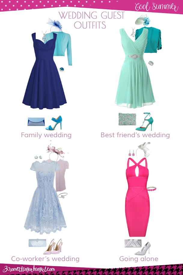 Wedding guest outfit ideas for Cool Summer women by 30somethingurbangirl.com // Are you invited to a family, your best friend's or your co-worker's wedding, maybe going solo to a nuptials? Find pretty outfit ideas and look fabulous!!