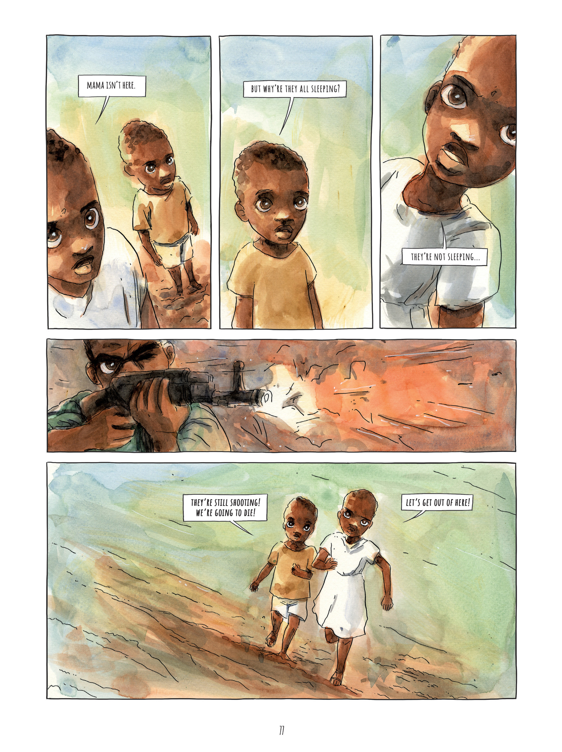 Read online Alice on the Run: One Child's Journey Through the Rwandan Civil War comic -  Issue # TPB - 76