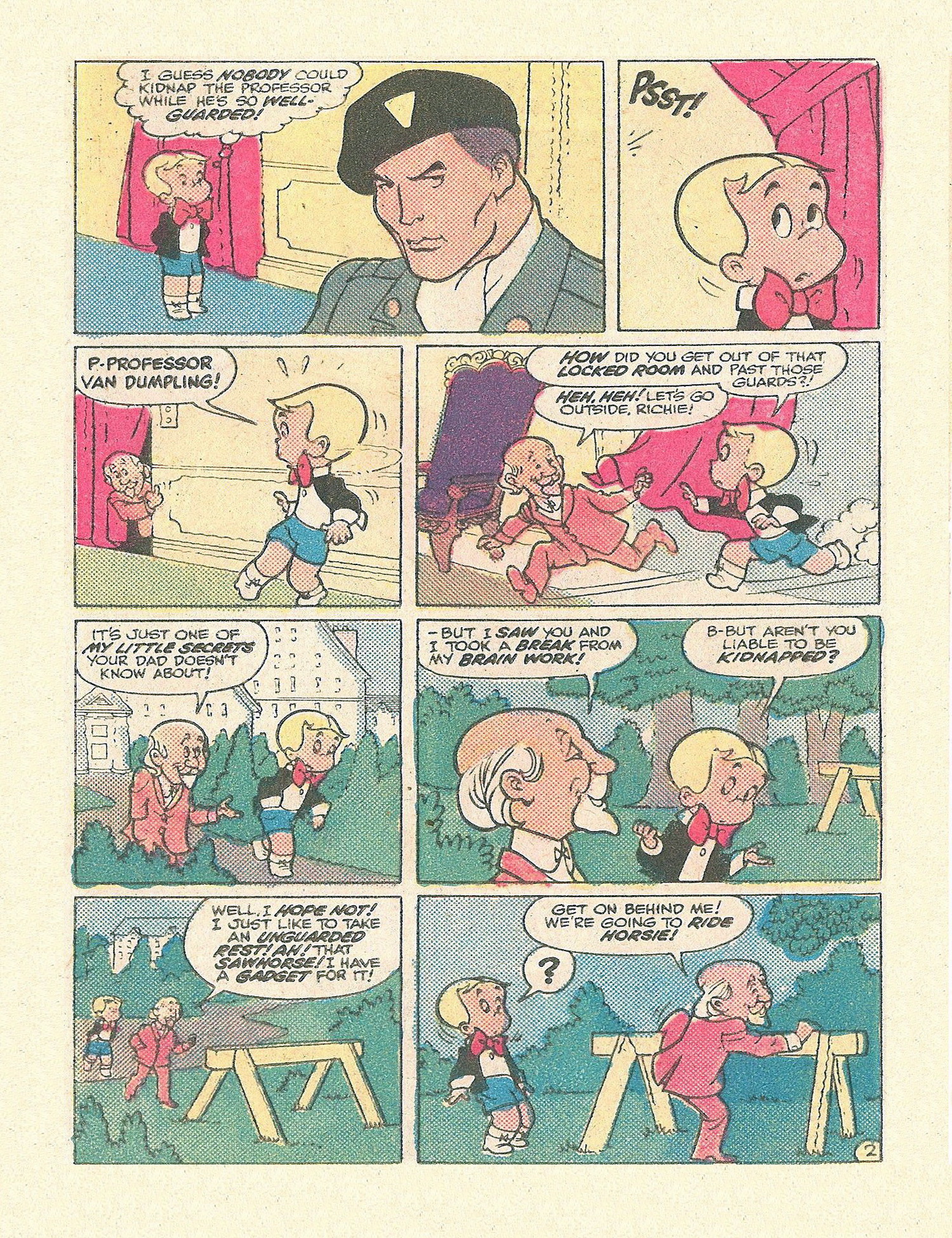 Read online Richie Rich Digest Stories comic -  Issue #13 - 85