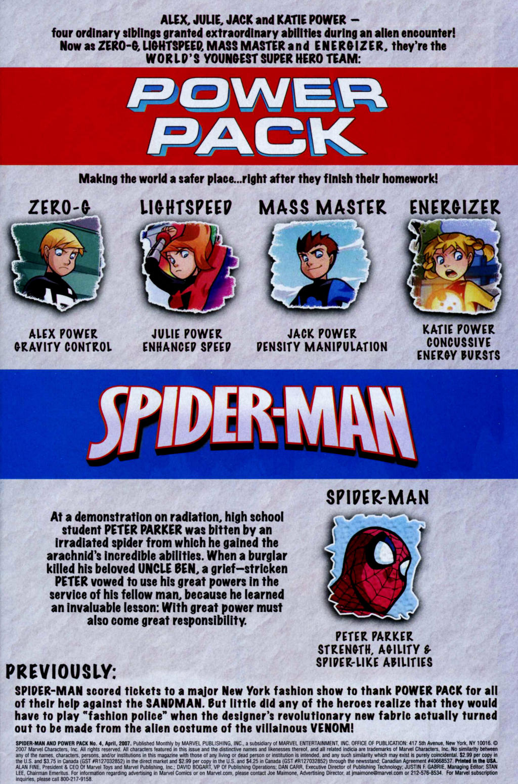 Spider Man And Power Pack Issue 4 Read Spider Man And Power Pack