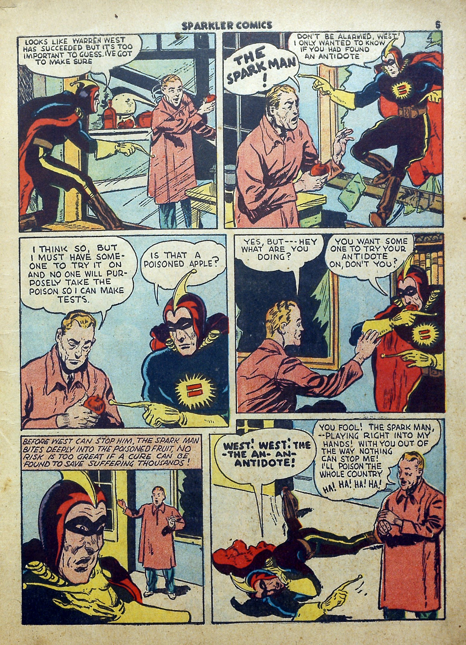 Read online Sparkler Comics comic -  Issue #2 - 7