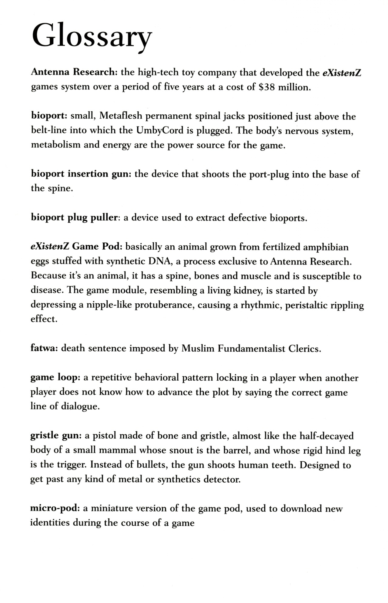 Read online eXistenZ comic -  Issue # TPB - 11