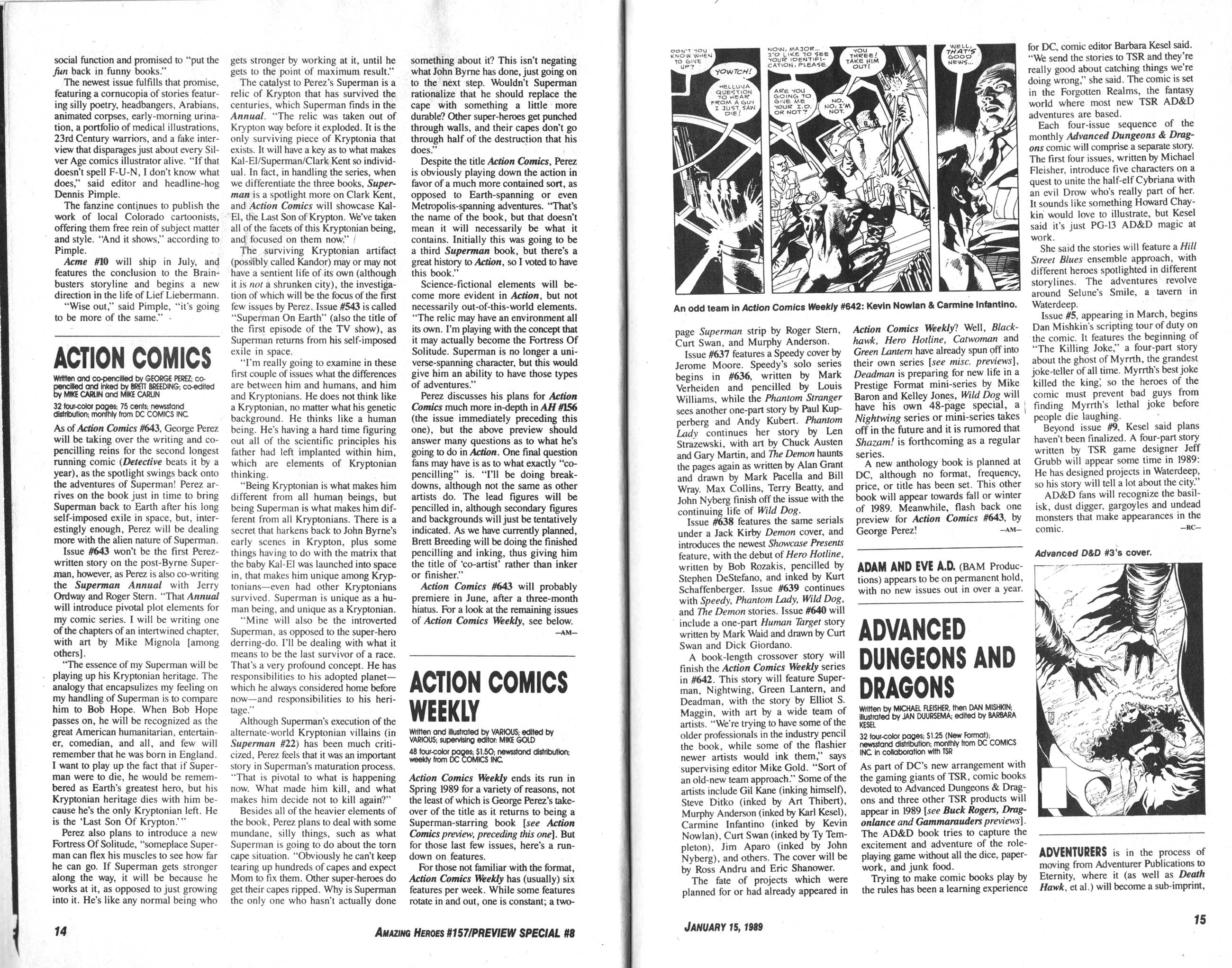 Read online Amazing Heroes comic -  Issue #157 - 9