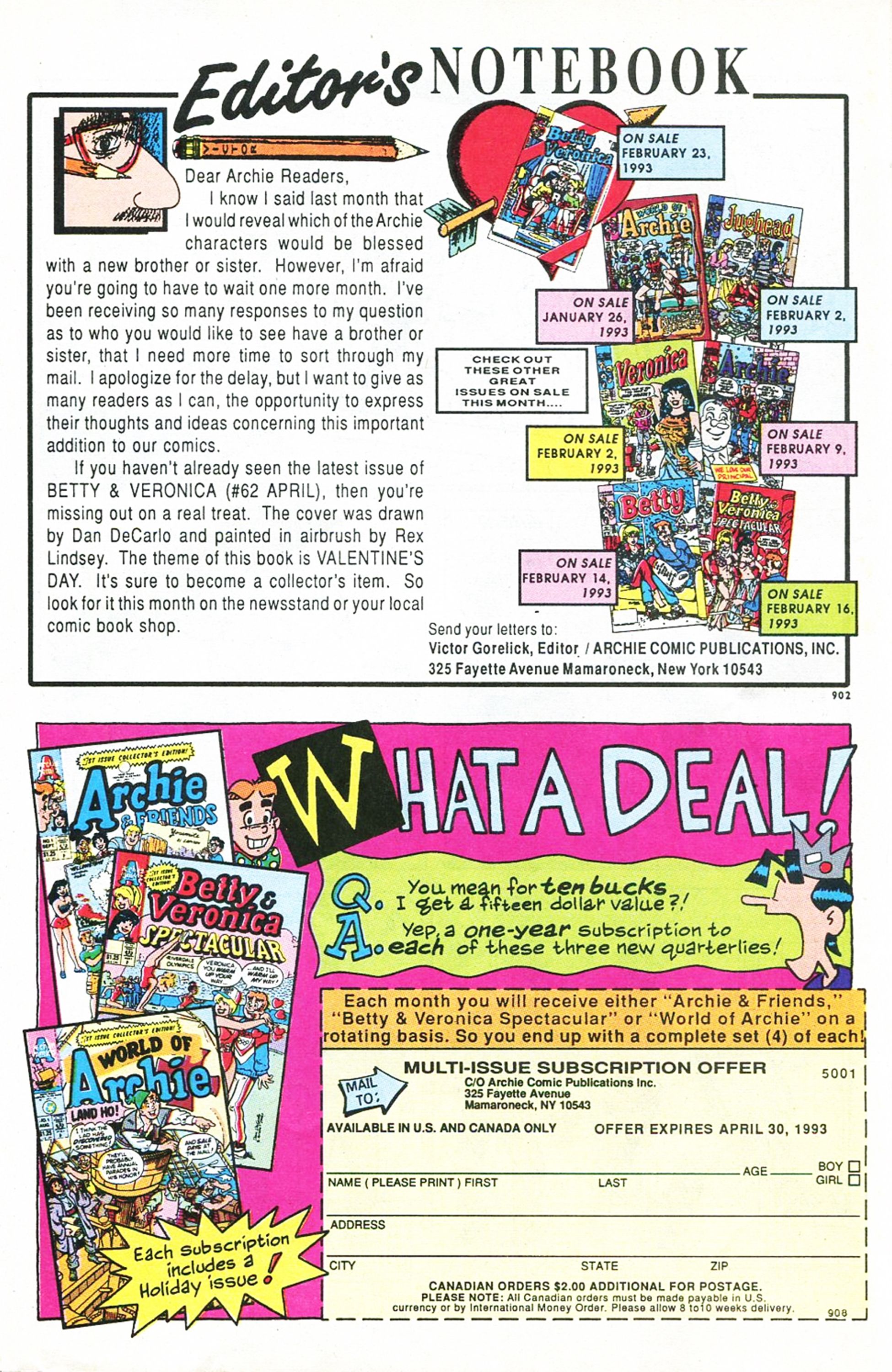 Read online Betty and Veronica (1987) comic -  Issue #62 - 10