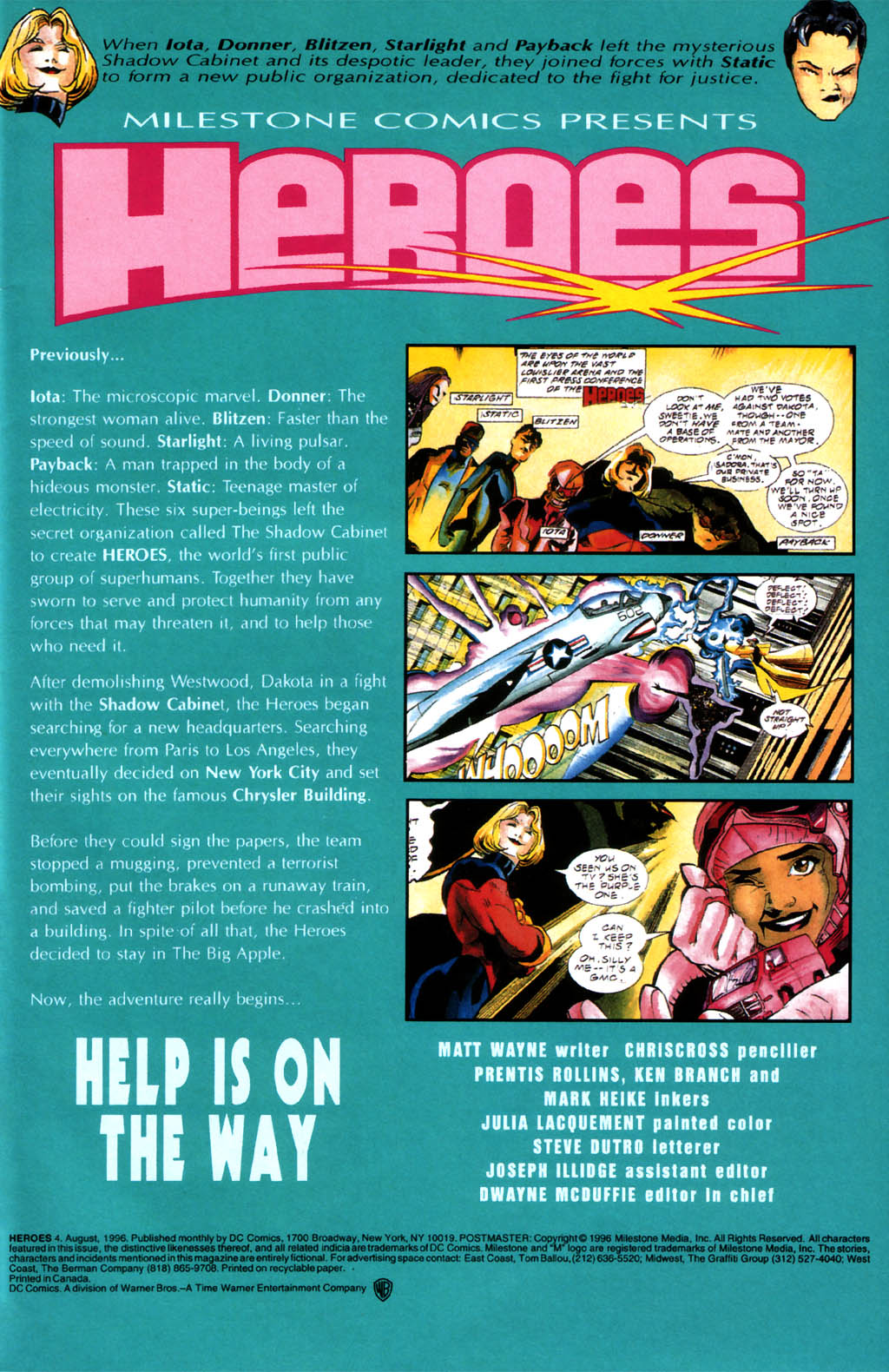 Read online Heroes (1996) comic -  Issue #4 - 2