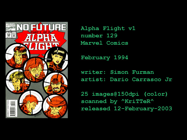 Read online Alpha Flight (1983) comic -  Issue #129 - 1
