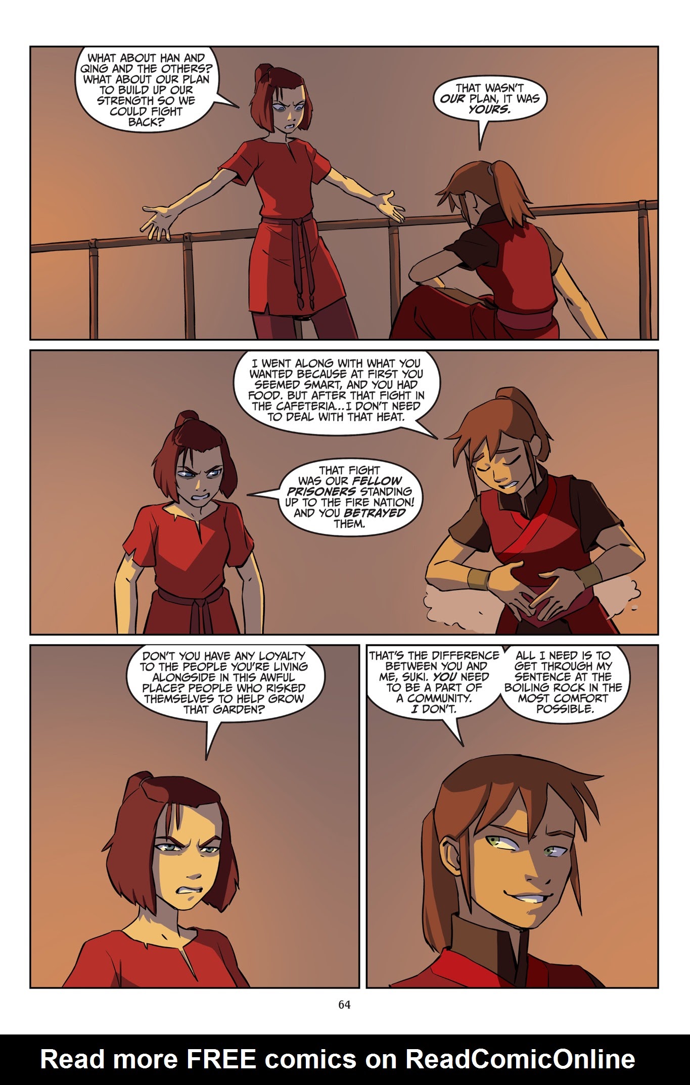 Read online Avatar: The Last Airbender – Suki, Alone comic -  Issue # TPB - 65
