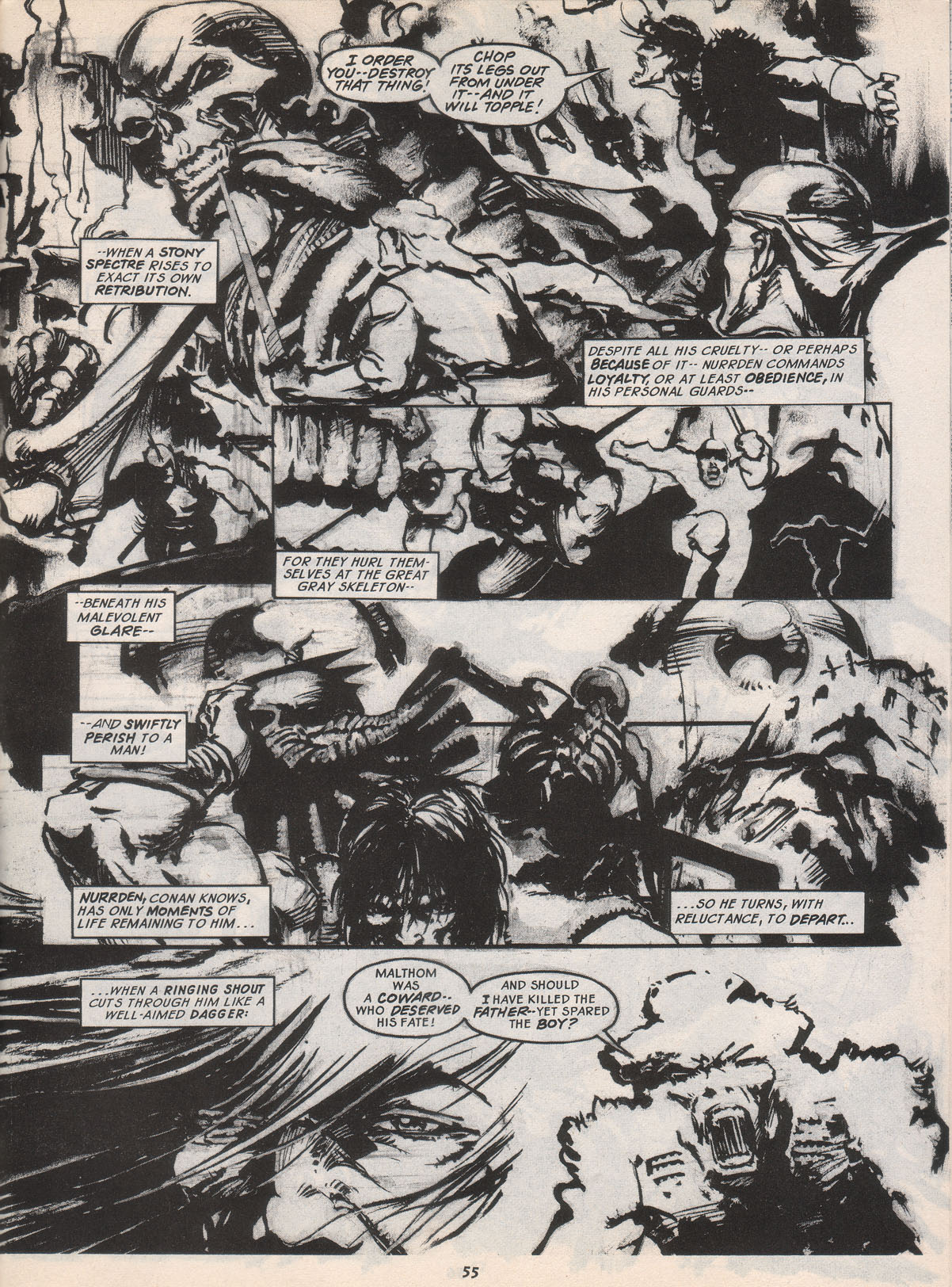 Read online The Savage Sword Of Conan comic -  Issue #222 - 55