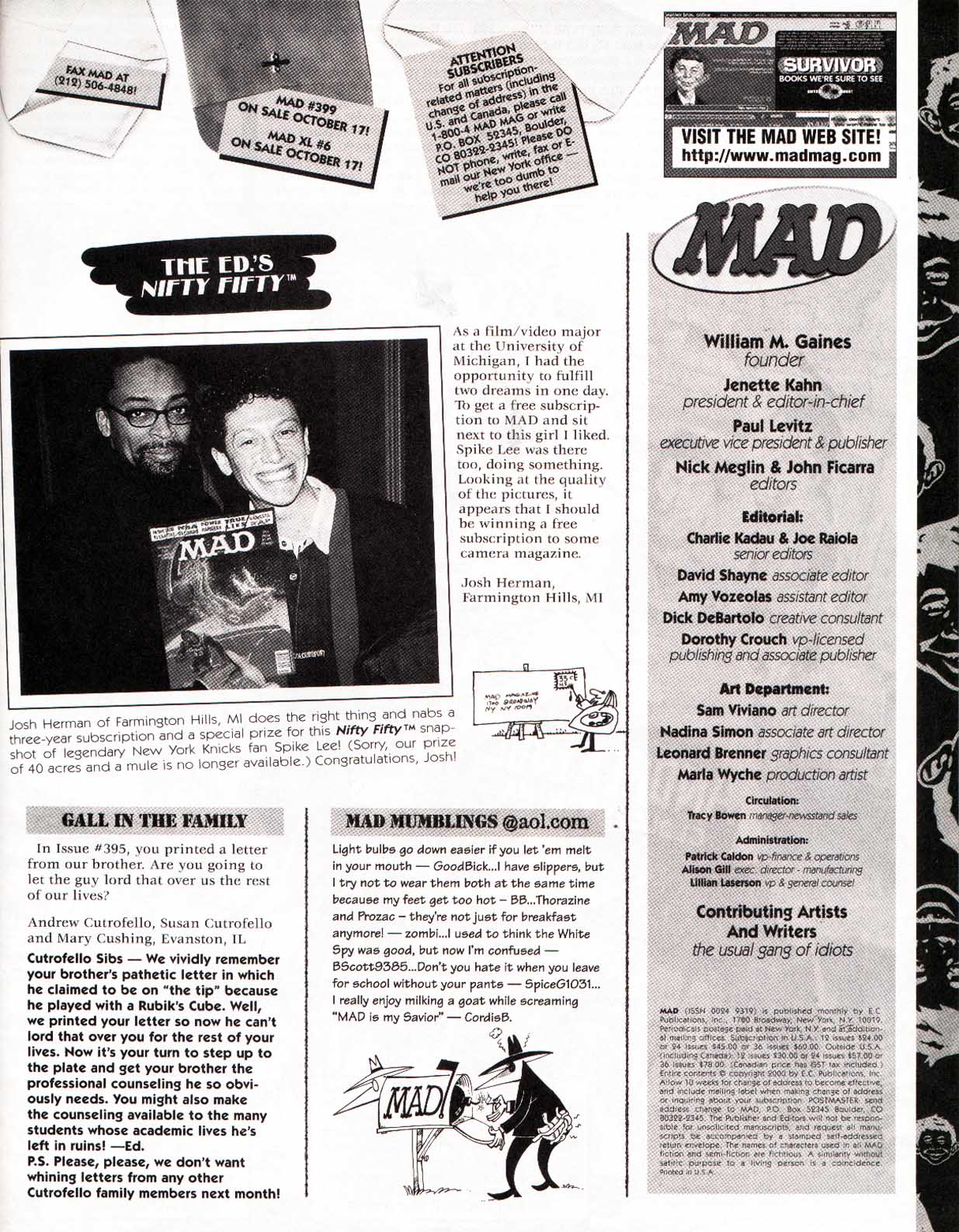 Read online MAD comic -  Issue #398 - 7