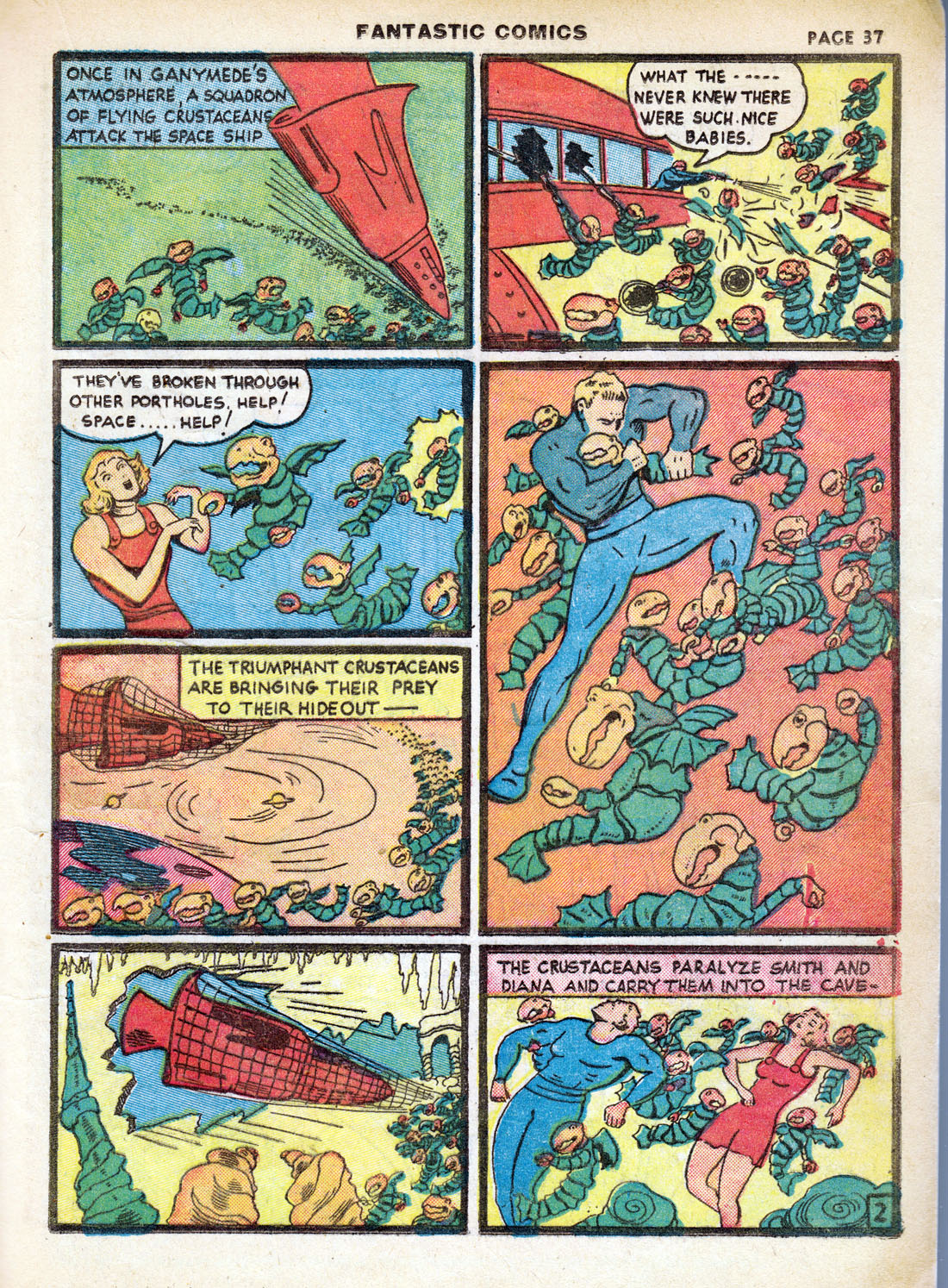 Read online Fantastic Comics comic -  Issue #7 - 39