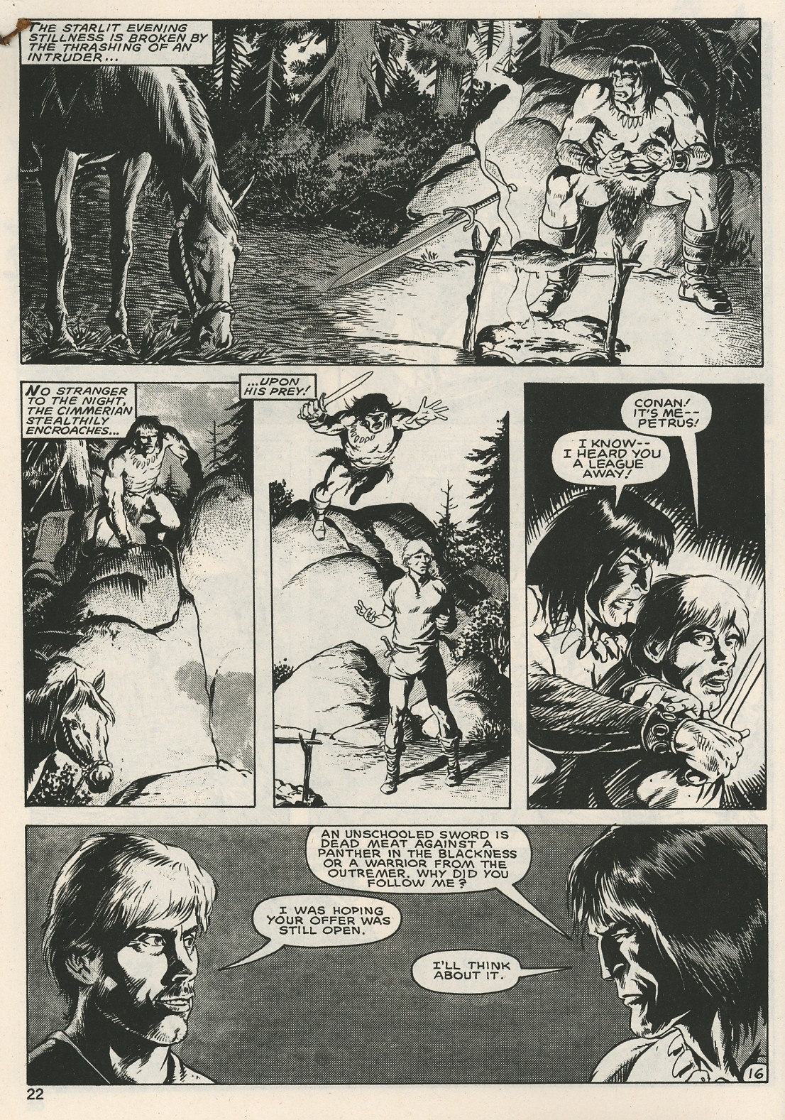 Read online The Savage Sword Of Conan comic -  Issue #126 - 22