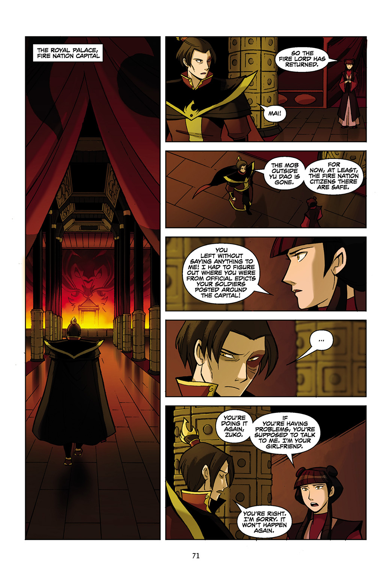 Read online Nickelodeon Avatar: The Last Airbender - The Promise comic -  Issue # Part 1 - 72