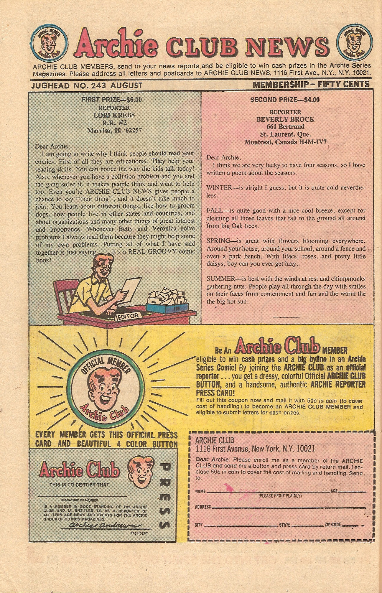 Read online Jughead (1965) comic -  Issue #243 - 25