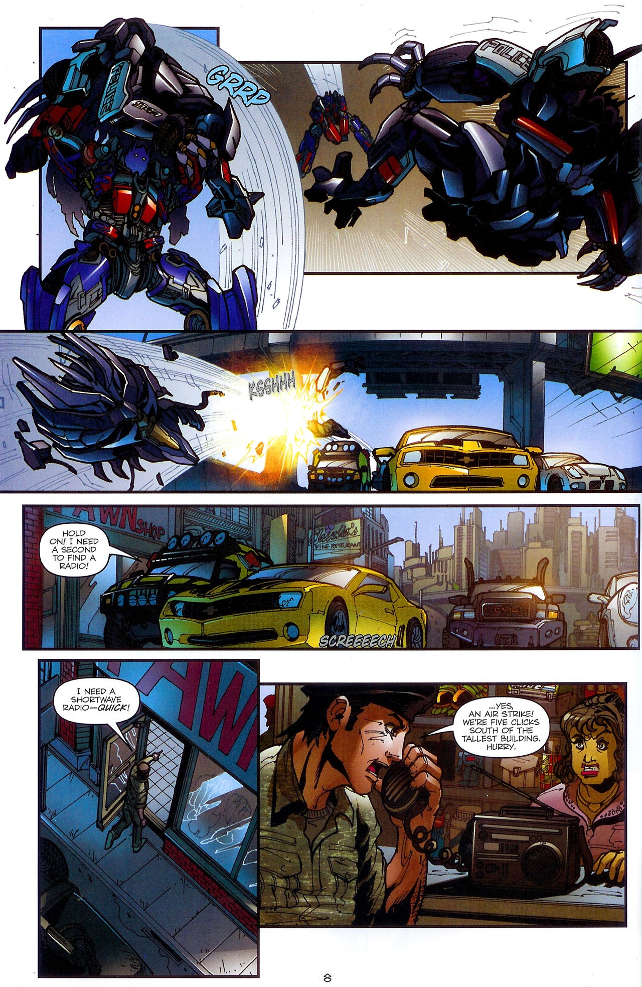 Read online Transformers: The Movie Adaptation comic -  Issue #4 - 10