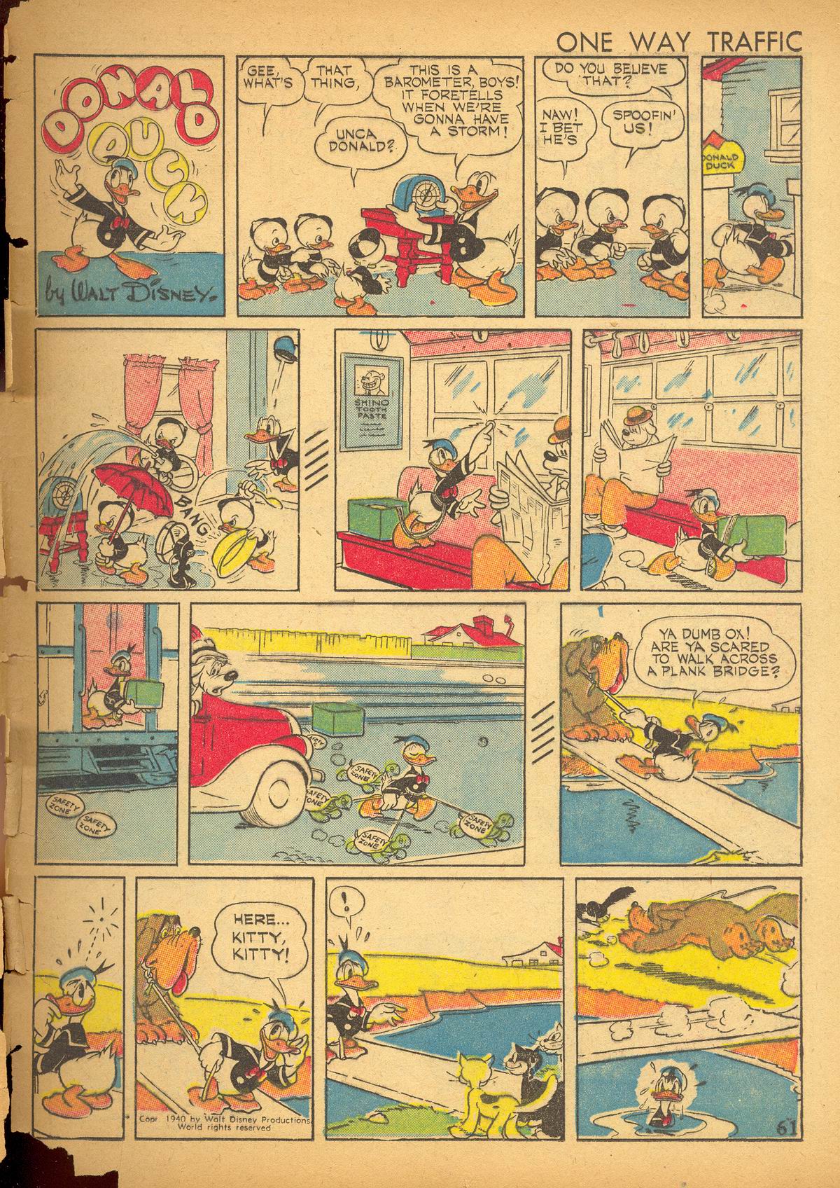 Read online Walt Disney's Comics and Stories comic -  Issue #27 - 63