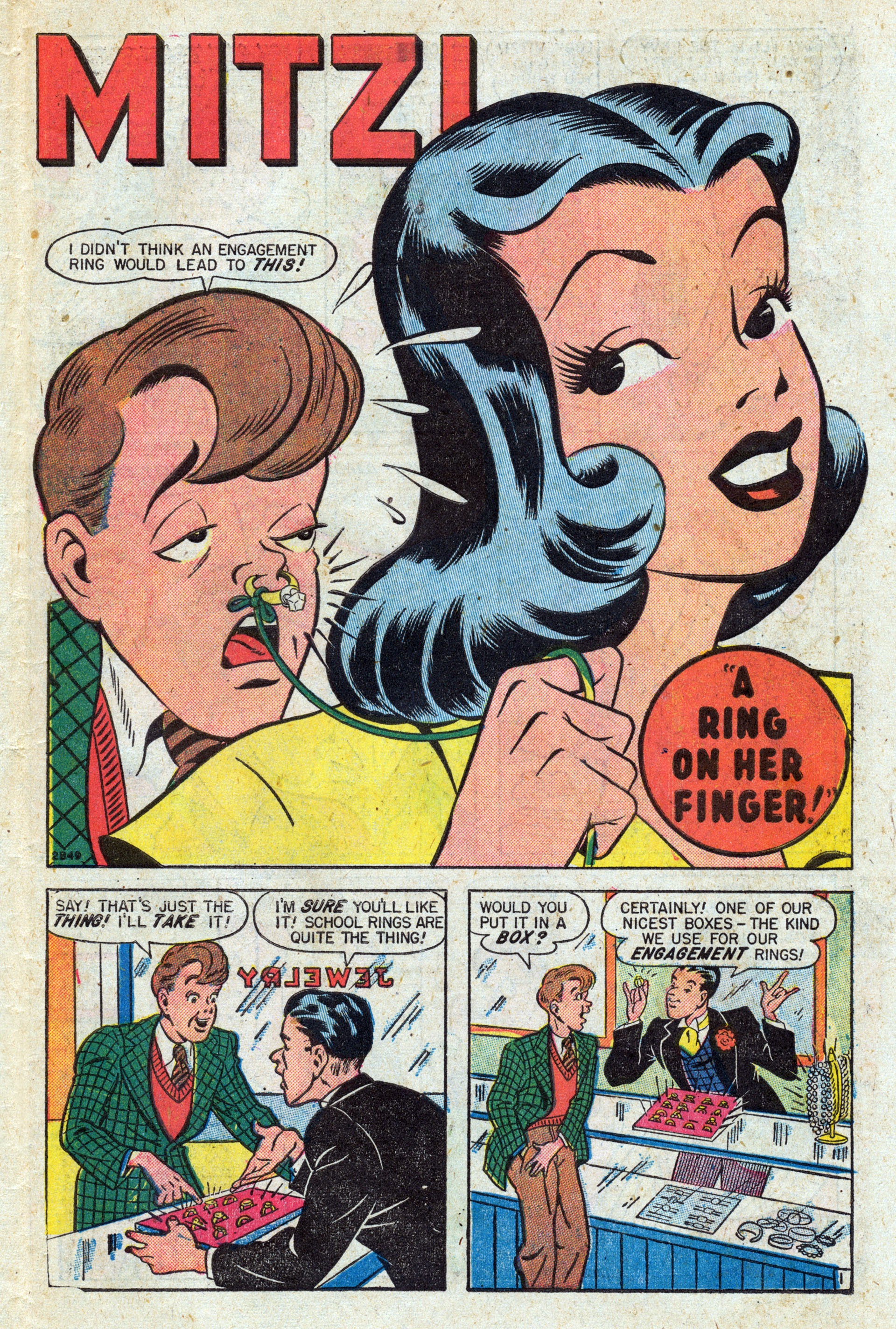 Read online Mitzi's Boy Friend comic -  Issue #4 - 27