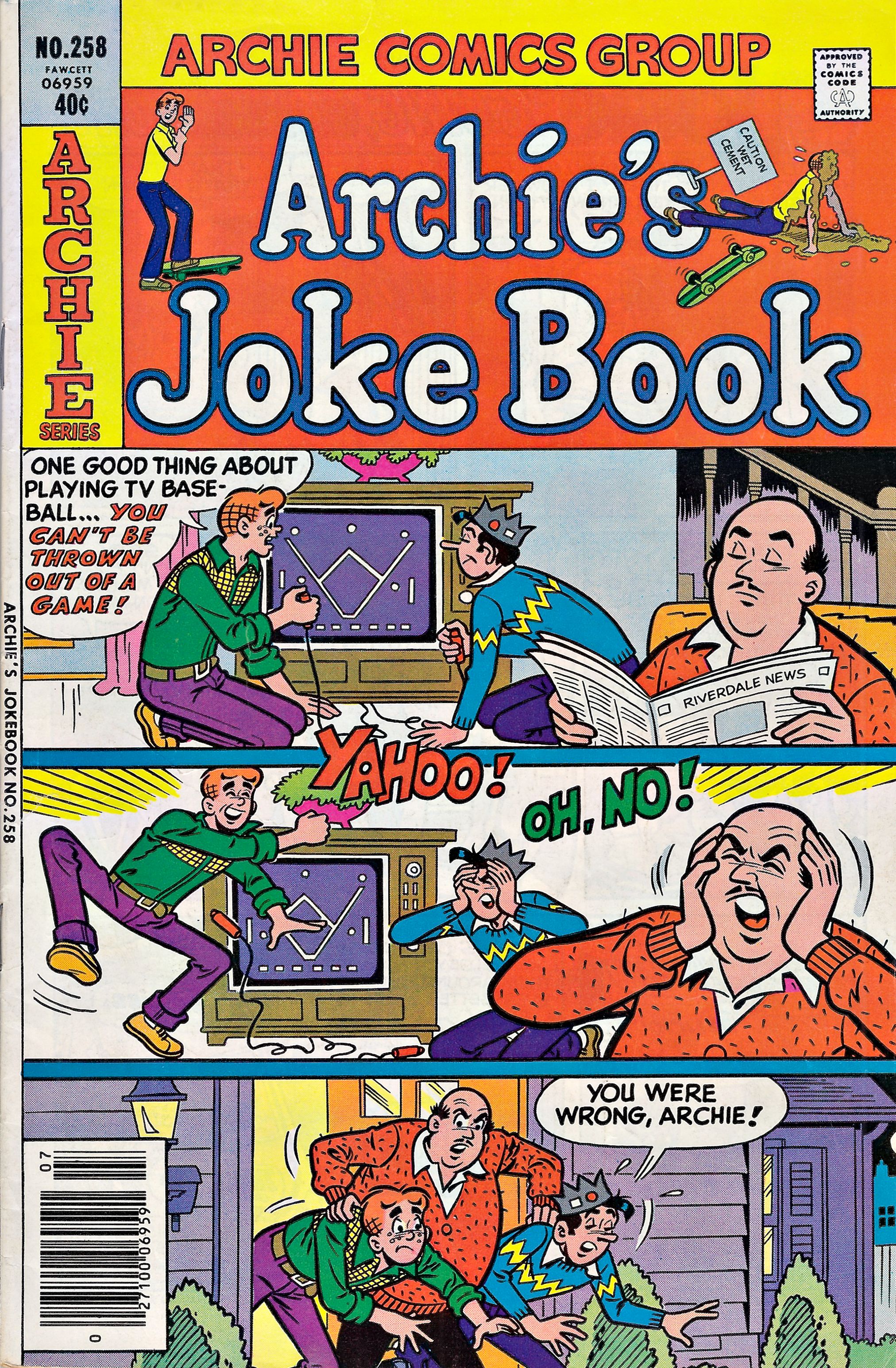 Read online Archie's Joke Book Magazine comic -  Issue #258 - 1