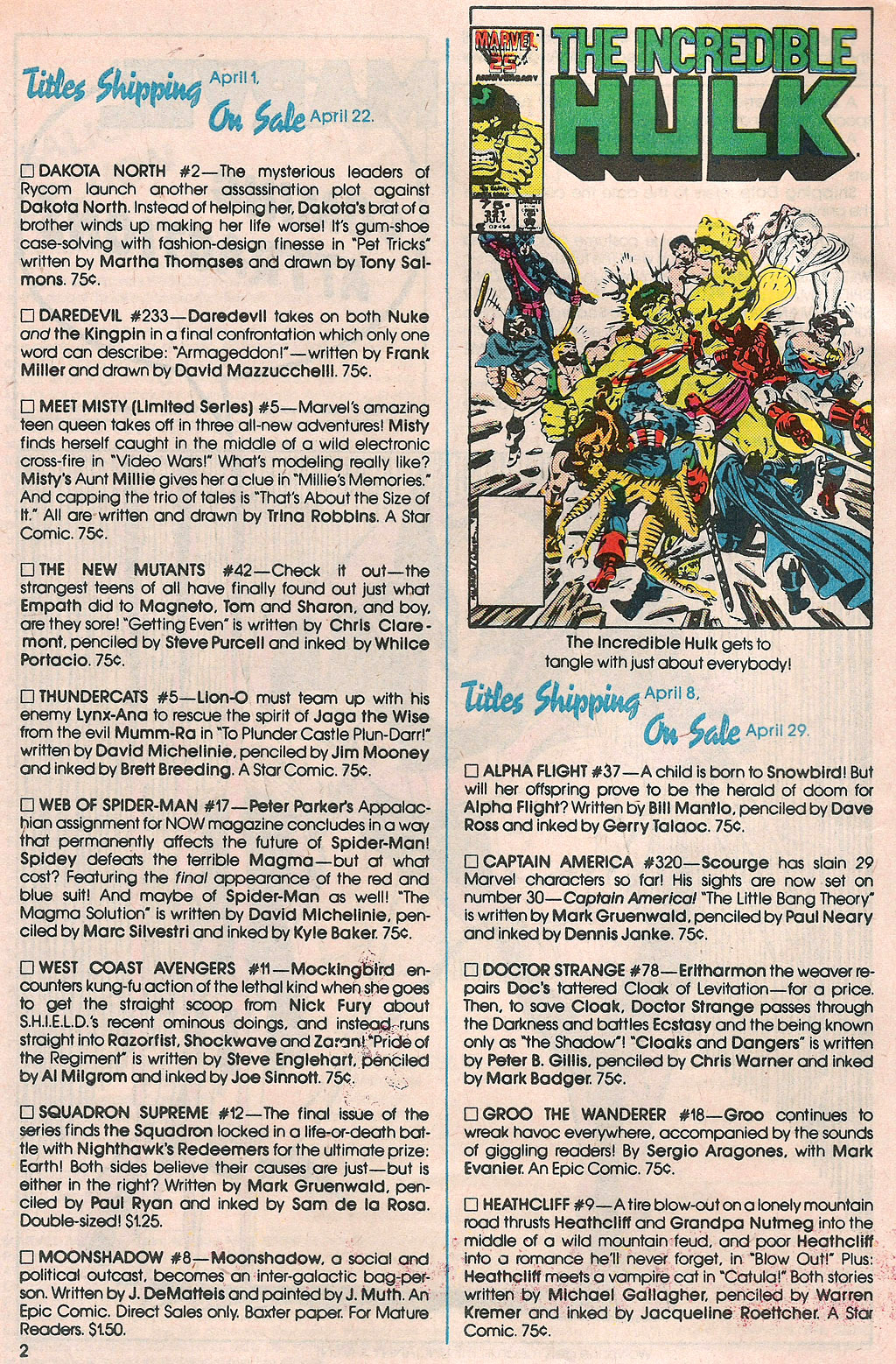 Read online Marvel Age comic -  Issue #40 - 4