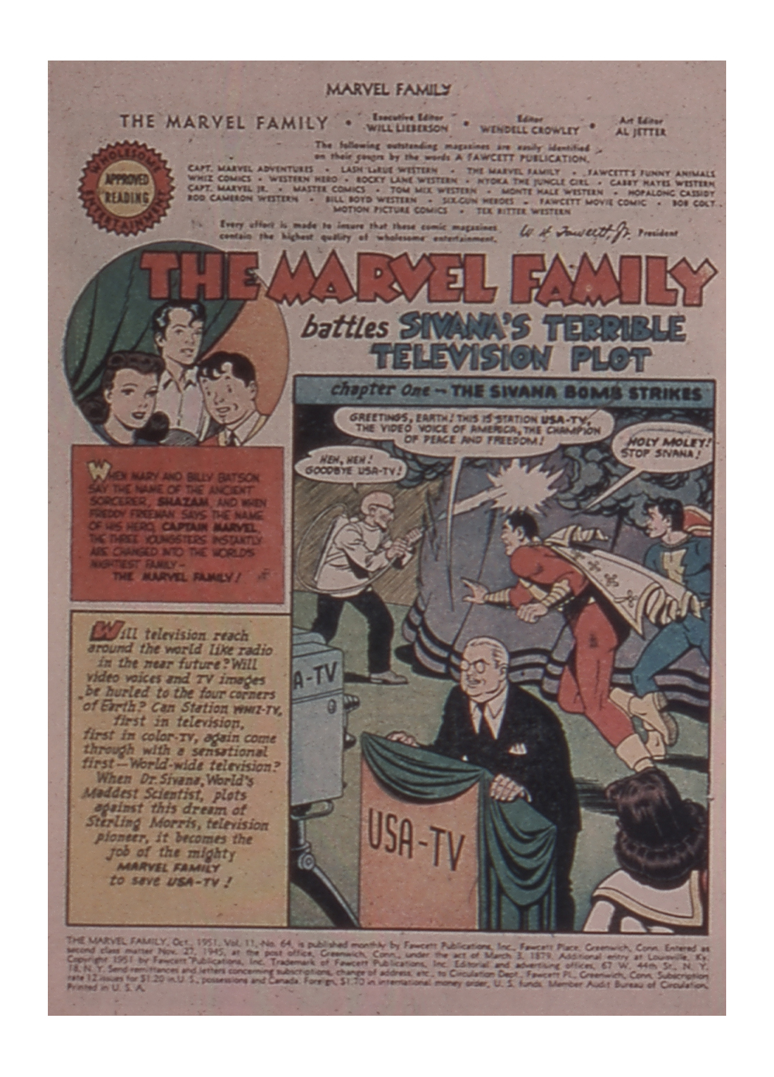 Read online The Marvel Family comic -  Issue #64 - 3
