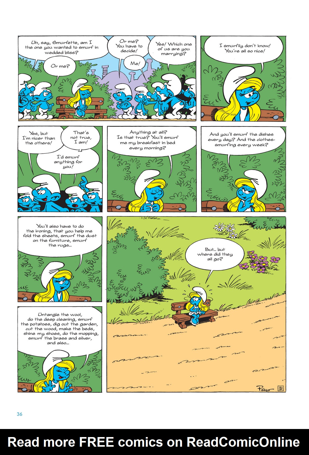 Read online The Smurfs comic -  Issue #10 - 37