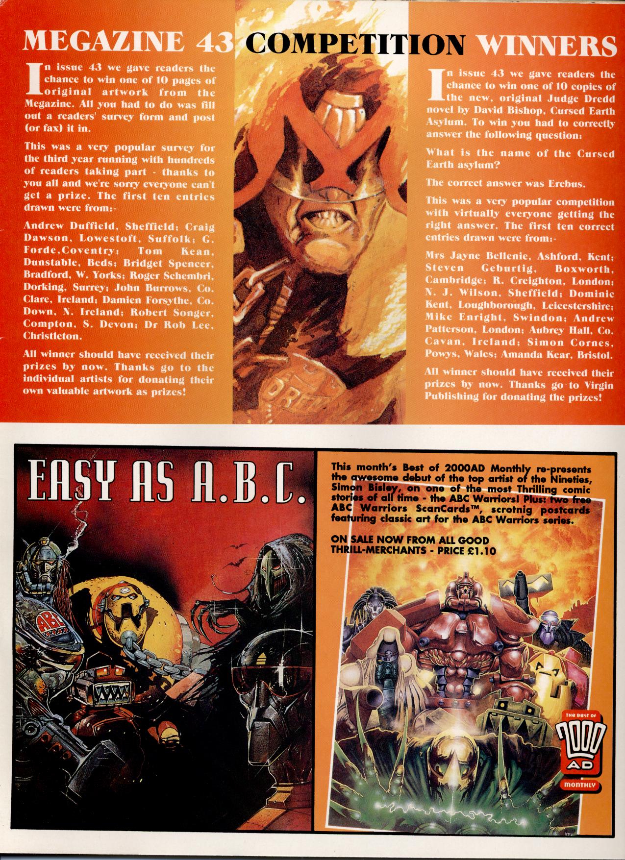 Read online Judge Dredd: The Megazine (vol. 2) comic -  Issue #49 - 43