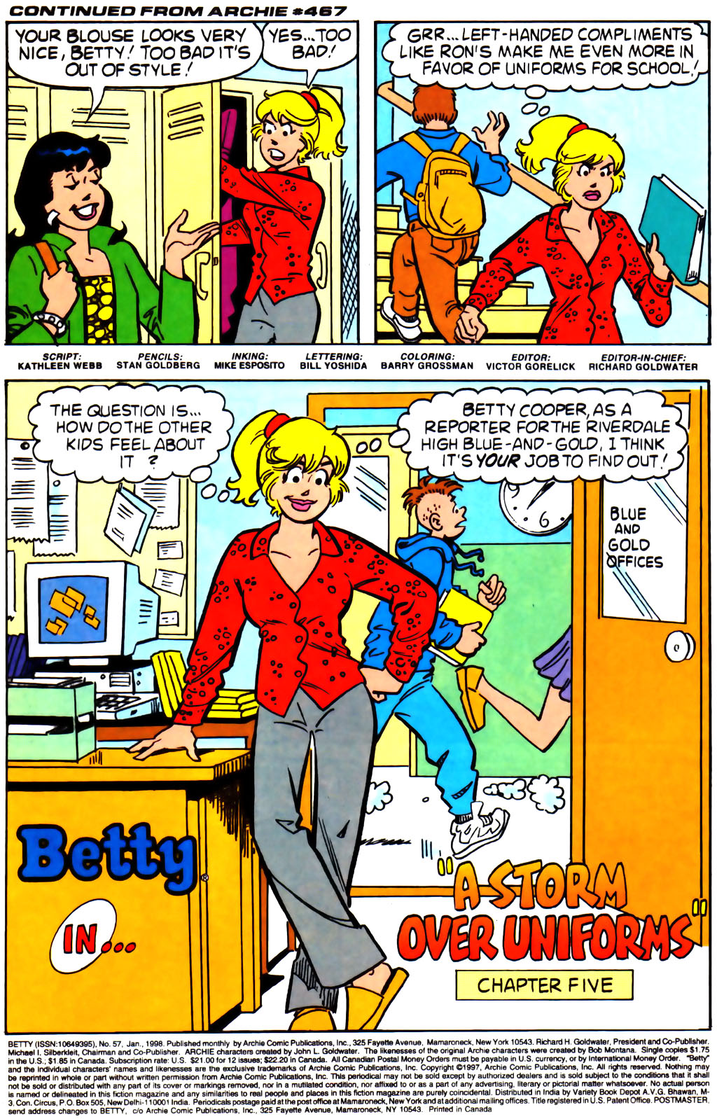 Read online Betty comic -  Issue #57 - 2