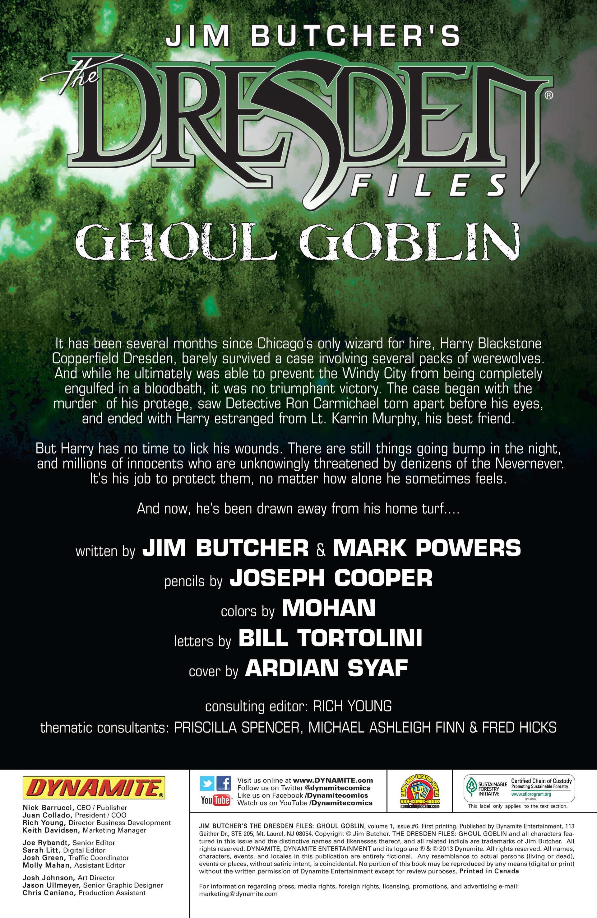 Read online Jim Butcher's The Dresden Files: Ghoul Goblin comic -  Issue #6 - 2