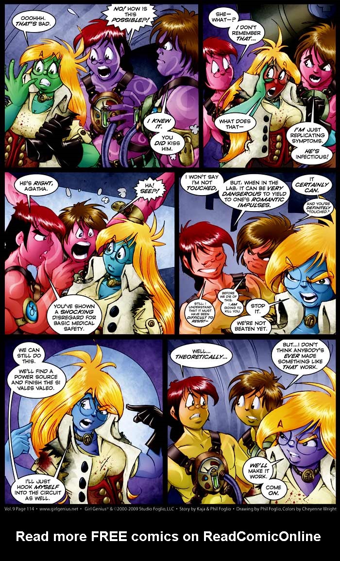 Read online Girl Genius (2002) comic -  Issue #9 - 115