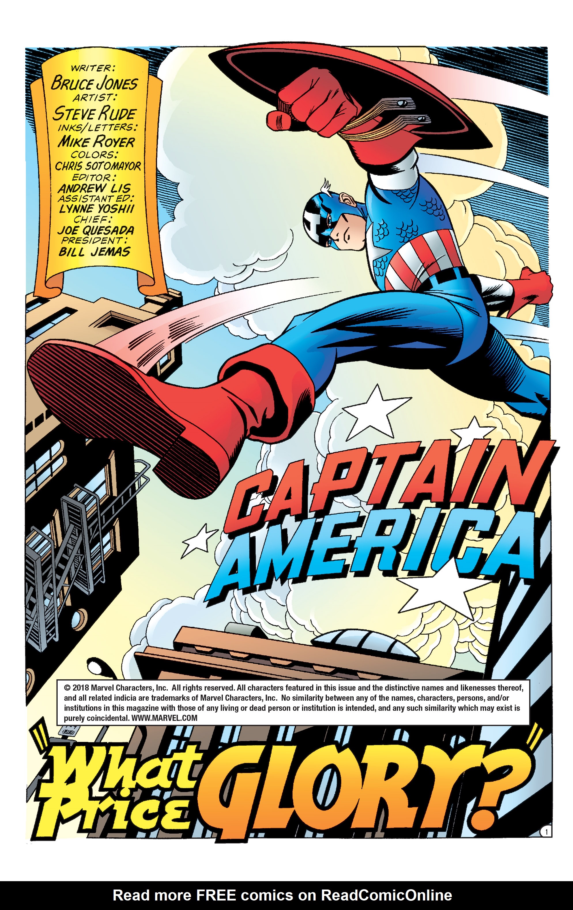 Captain America: What Price Glory 1 Page 1